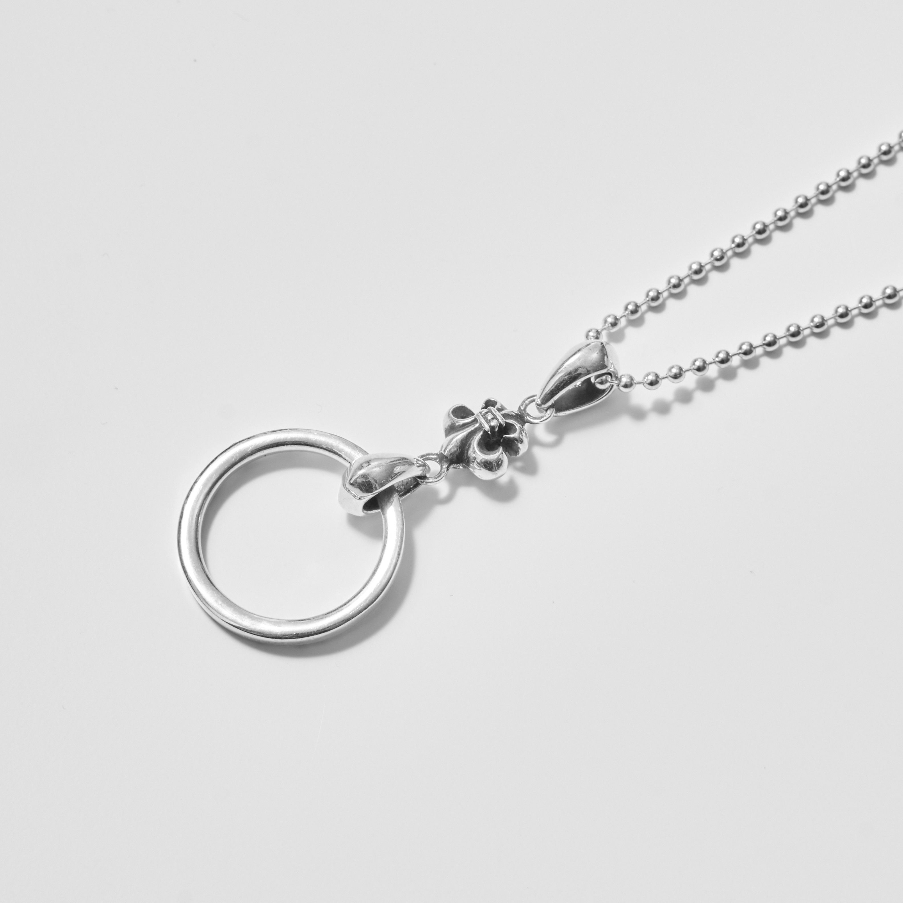 Chrome Hearts CHROME HEARTS Ball Chain Necklace Silver Fleur Size ONE SIZE - 4 Thumbnail