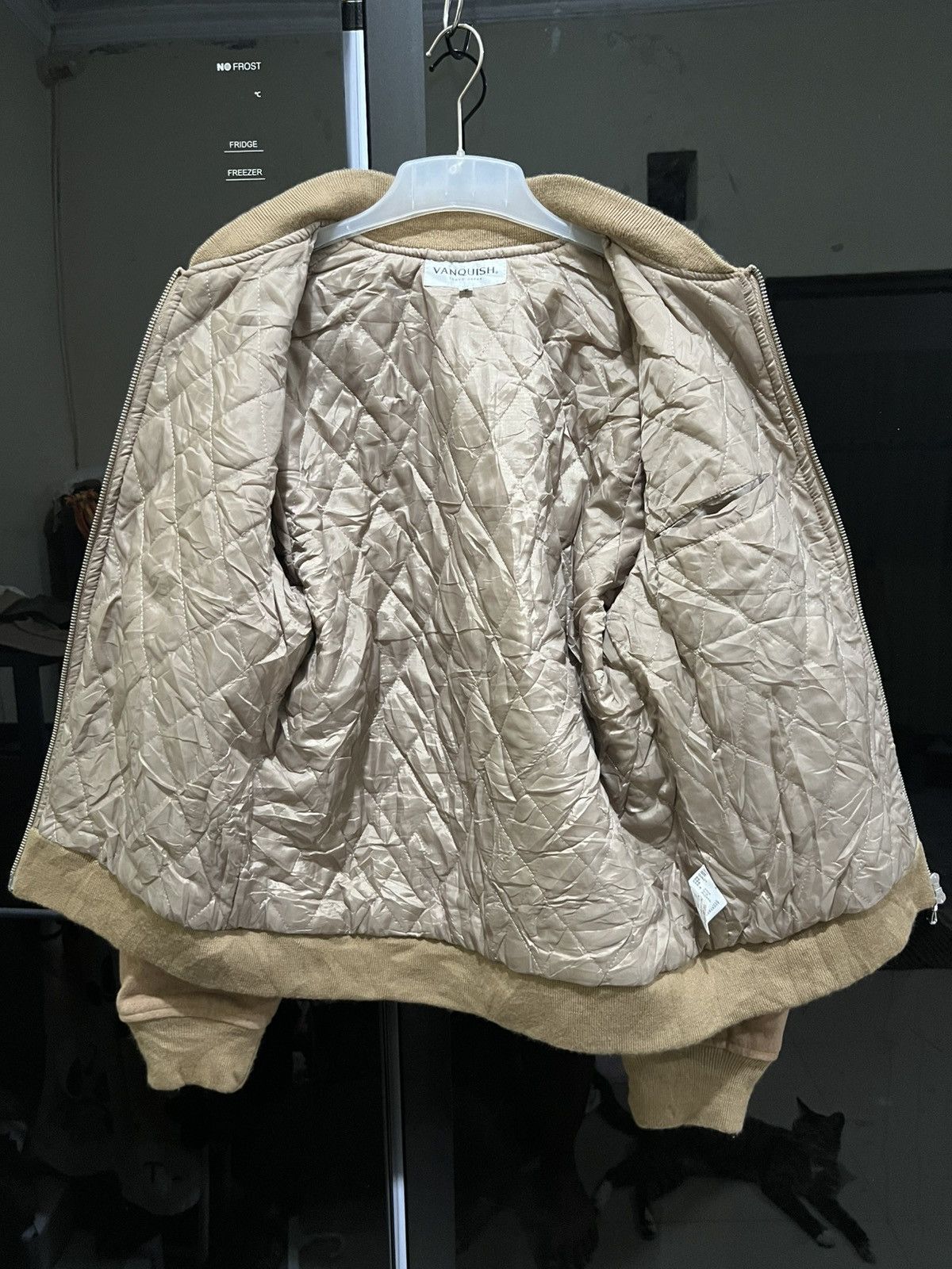 Japanese Brand × Vanquish × Vintage Vanquish Cable Knitt Wool Bomber Jacket Size US M / EU 48-50 / 2 - 4 Thumbnail