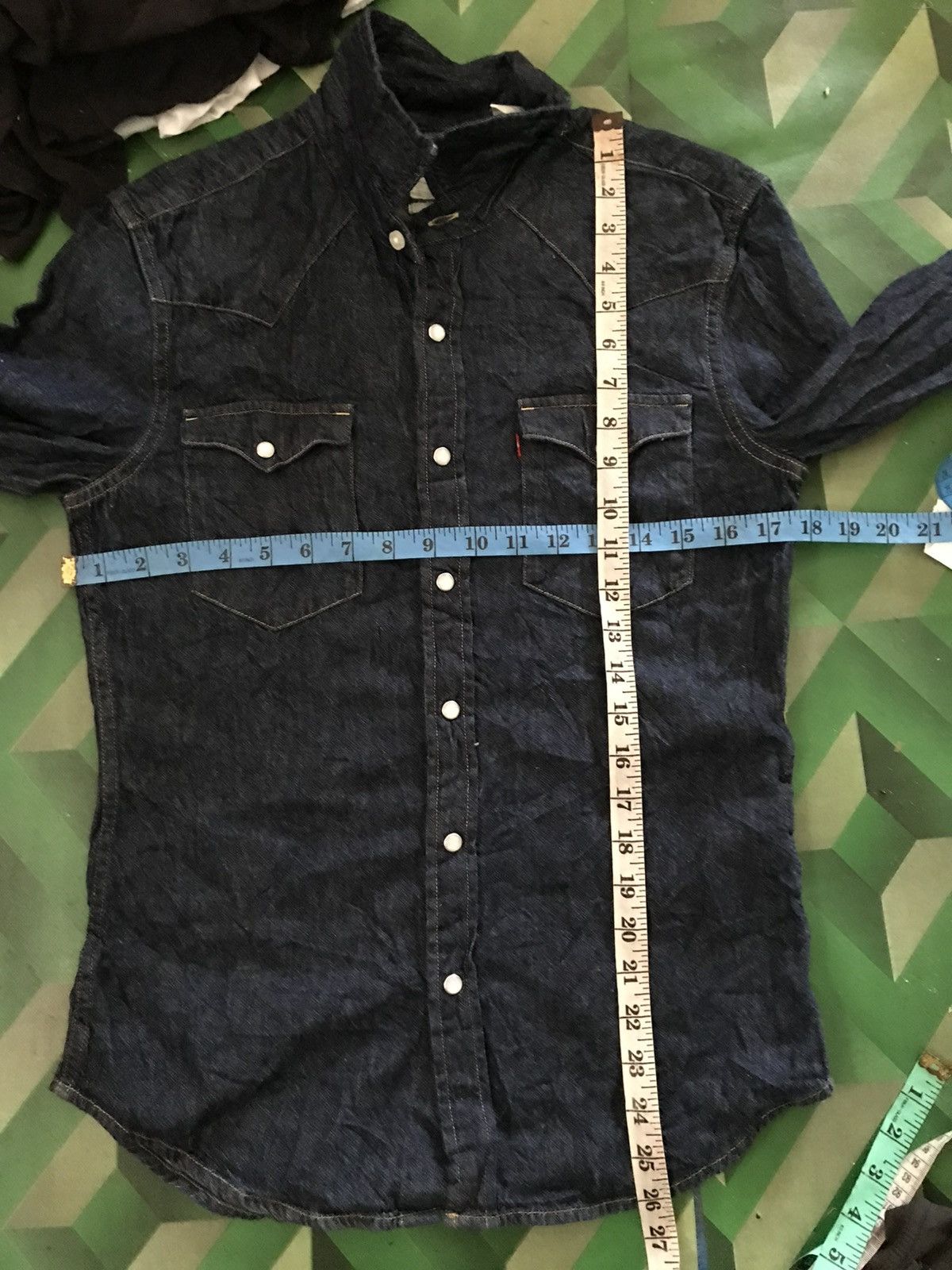 Levi's Levis Blue Denim Button Long Slevee Size US S / EU 44-46 / 1 - 10 Thumbnail