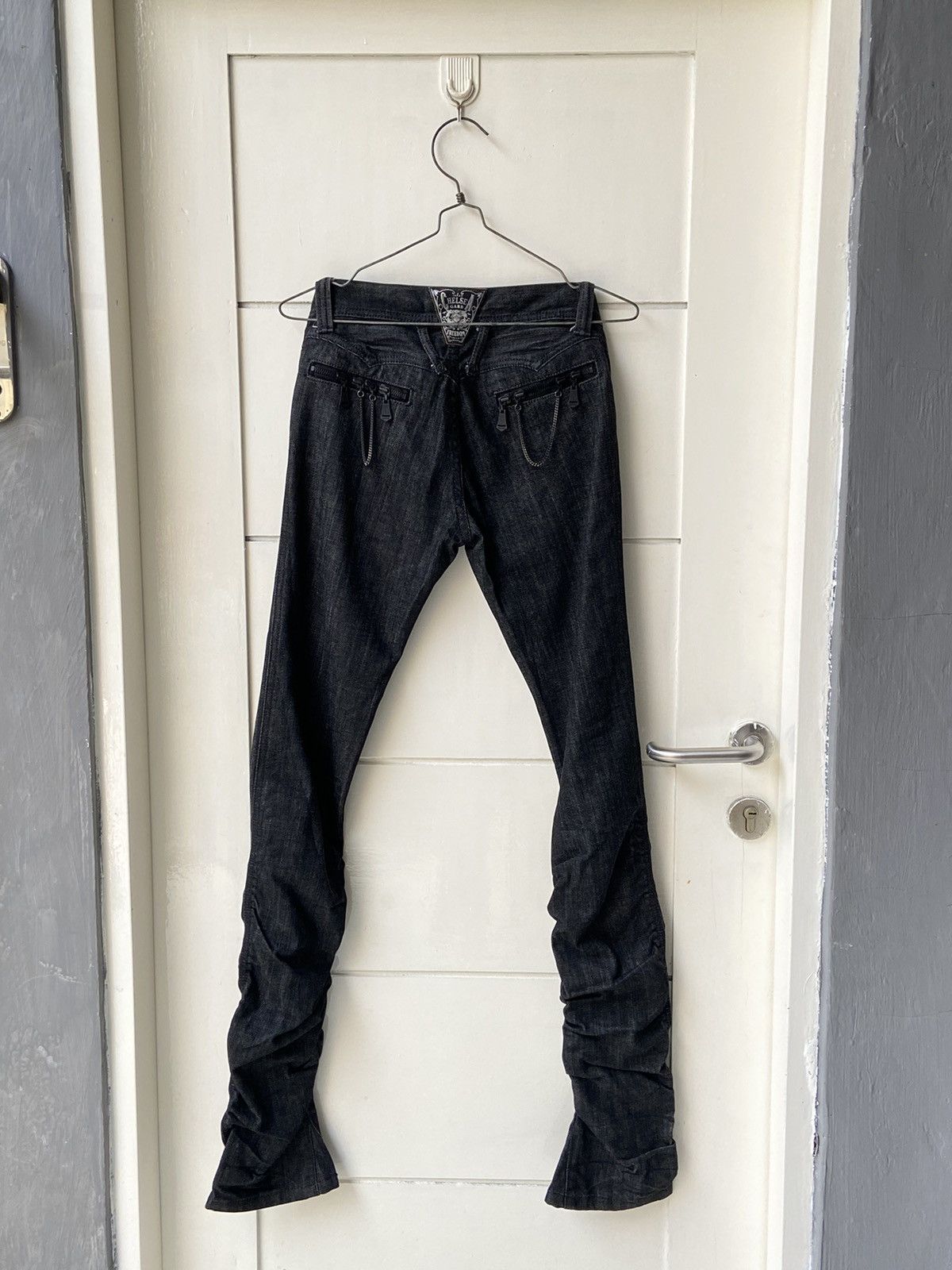 Designer × If Six Was Nine × Japanese Brand CHELSEAGARB Black Long Pants Size US 27 - 4 Thumbnail