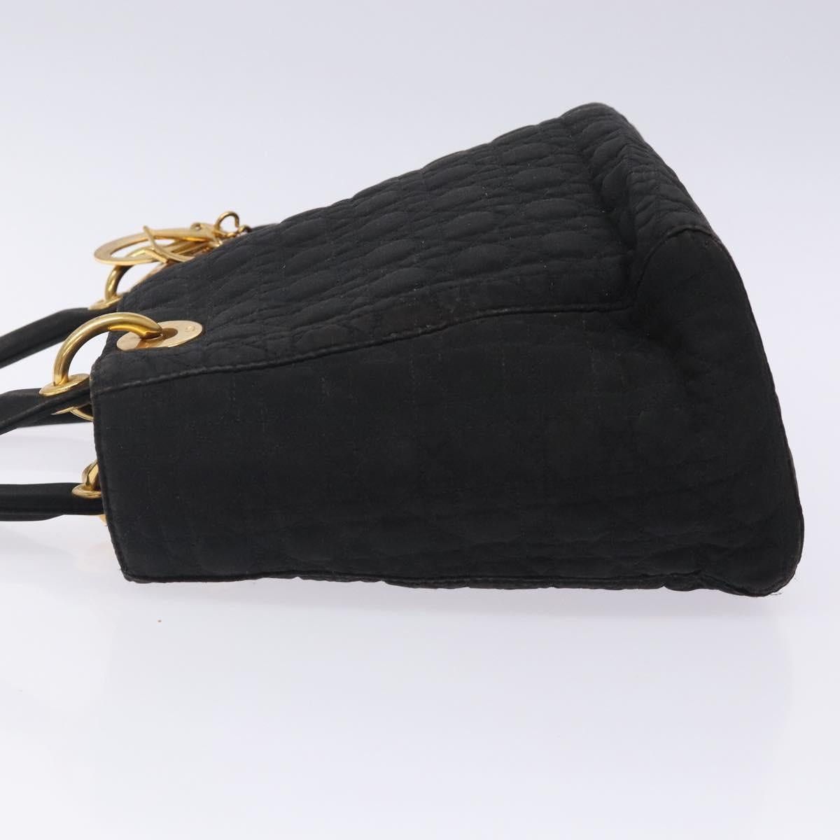 Dior DIOR Canage Hand Bag Nylon Black Gold Size ONE SIZE - 5 Thumbnail