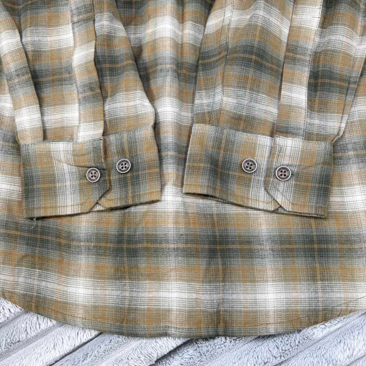 Wolverine Wolverine Olive Green Brown Cream Plaid Cotton Button XL Size US XL / EU 56 / 4 - 10 Thumbnail