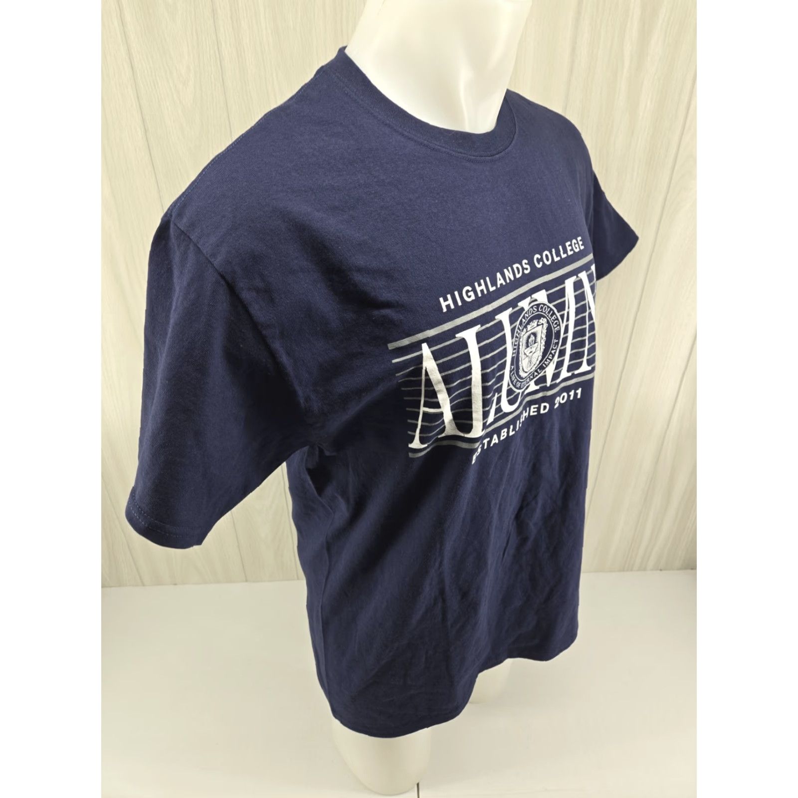 Port & Company Georgia Highlands College Alumni T Shirt Blue Size Large Mens Size US L / EU 52-54 / 3 - 7 Thumbnail