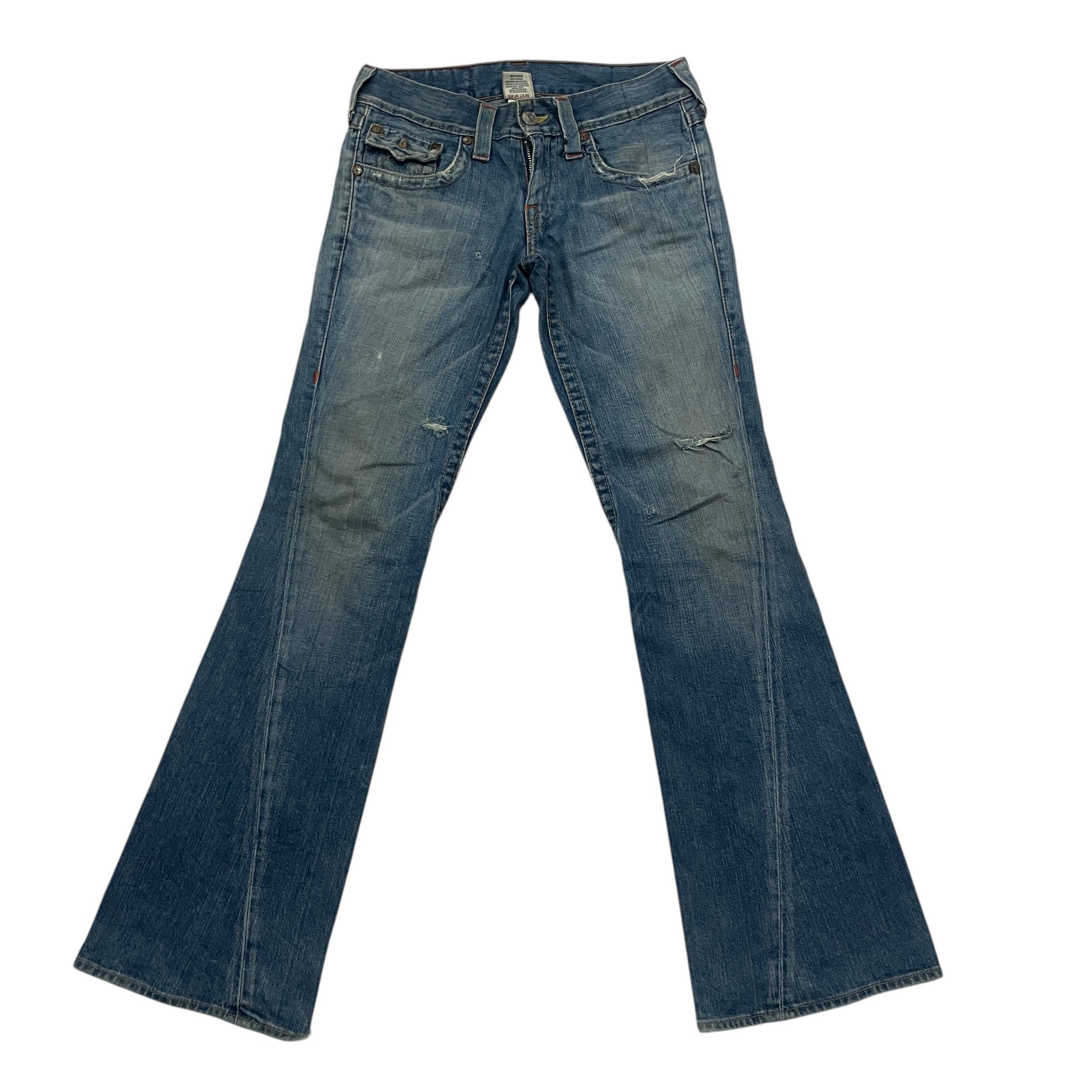 True Religion Vintage 90s True Religion Flare Distressed Denim Size 31" - 1 Thumbnail