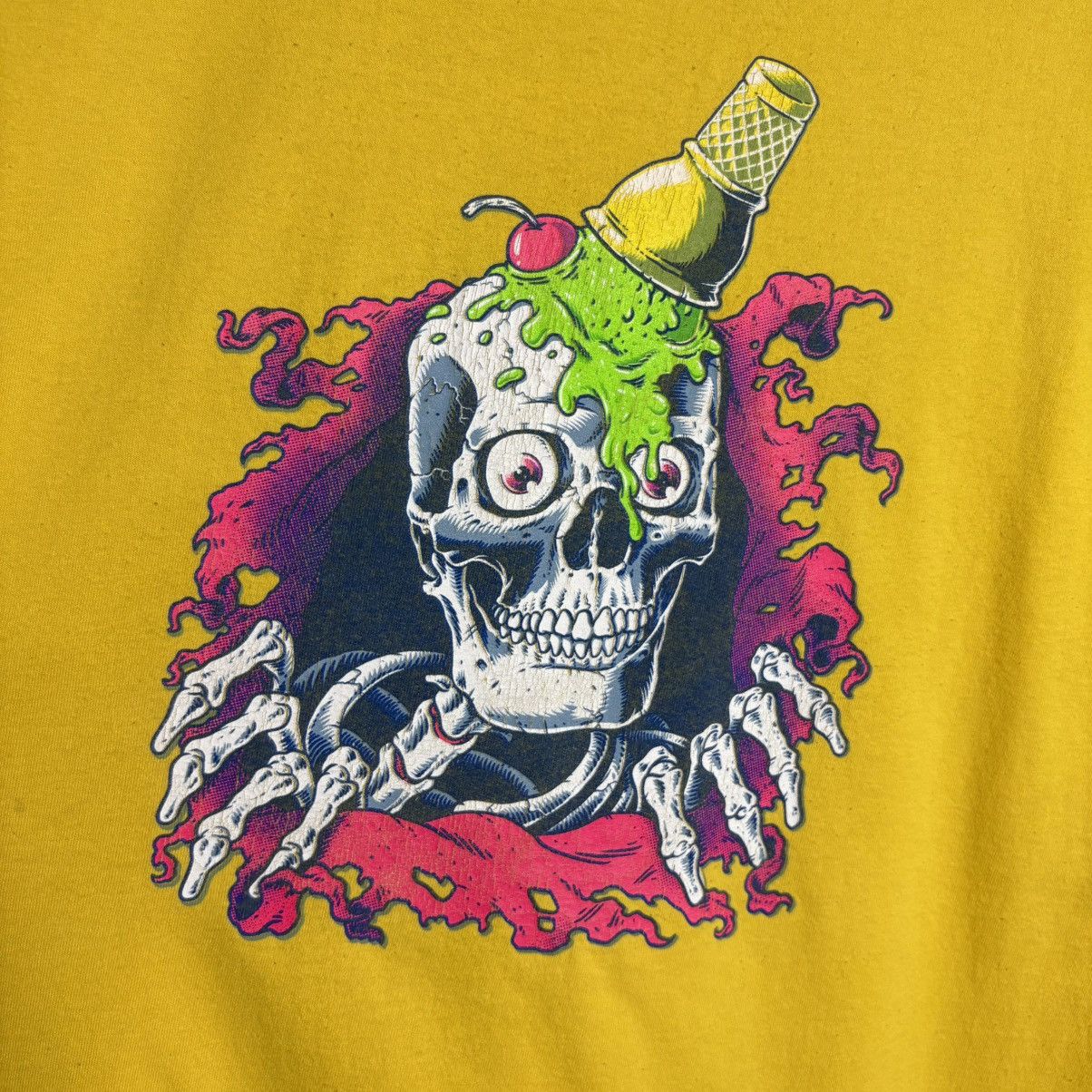 Billionaire Boys Club Vintage ICECREAM Billionaire Boys Club Skateboards Skull Tee Size US L / EU 52-54 / 3 - 3 Thumbnail