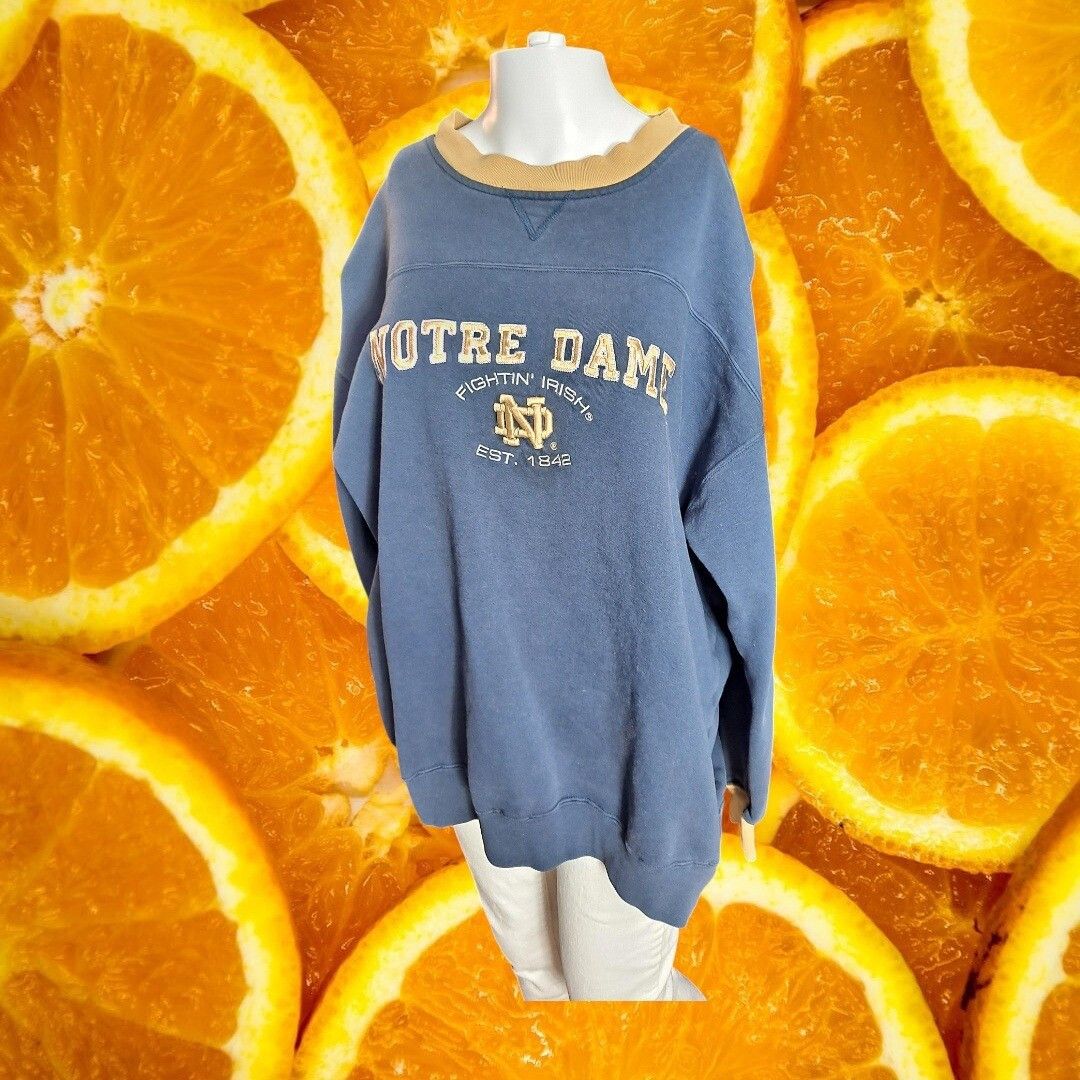 Lee Lee Sport Notre Dame Fighting Irish Sweatshirt Pullover Coll Size US XL / EU 56 / 4 - 7 Thumbnail
