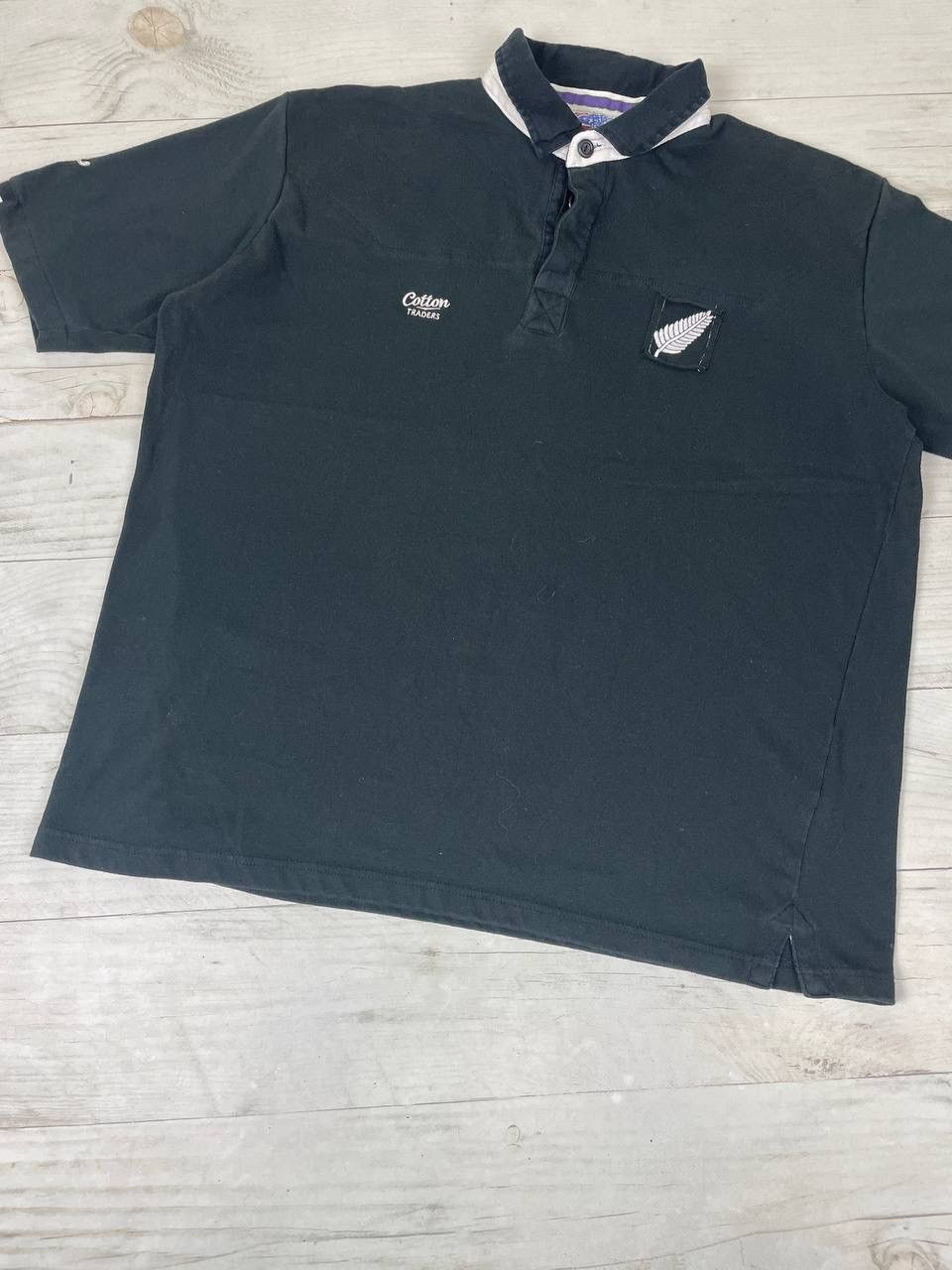 Cotton Traders Vintage Cotton Traders All Black New Zealand Rugby Shirt Size US XXL / EU 58 / 5 - 3 Thumbnail