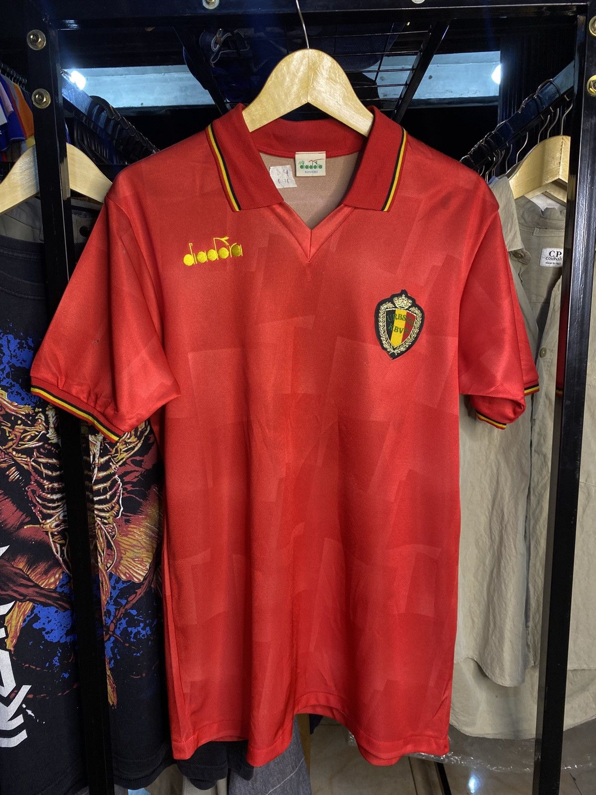 Diadora Jersey vintage belgia 1992 Size US L / EU 52-54 / 3 - 1 Thumbnail