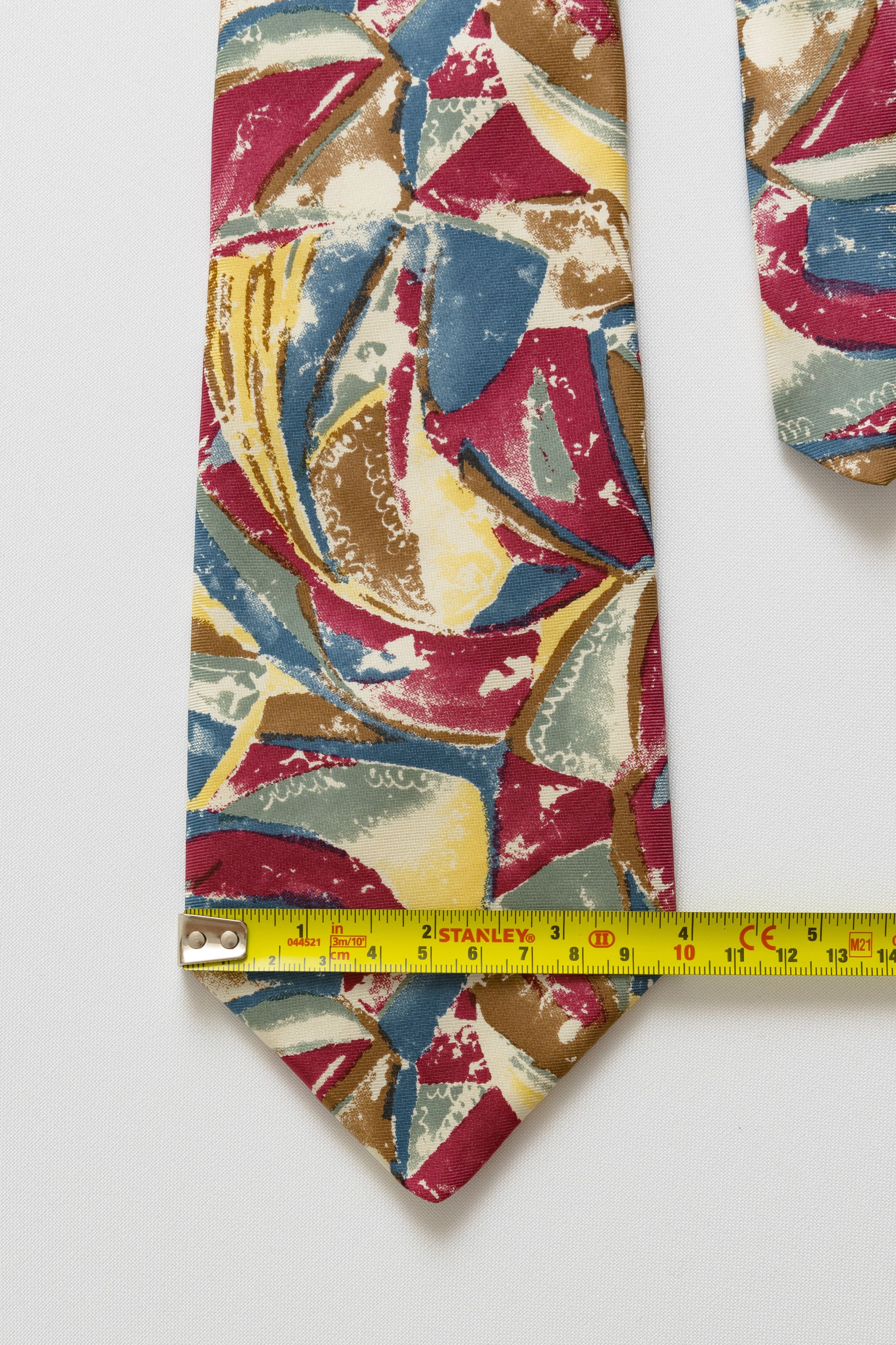 Japanese Brand man Tie abstract pattern print necktie silk tie 065 Size ONE SIZE - 4 Thumbnail