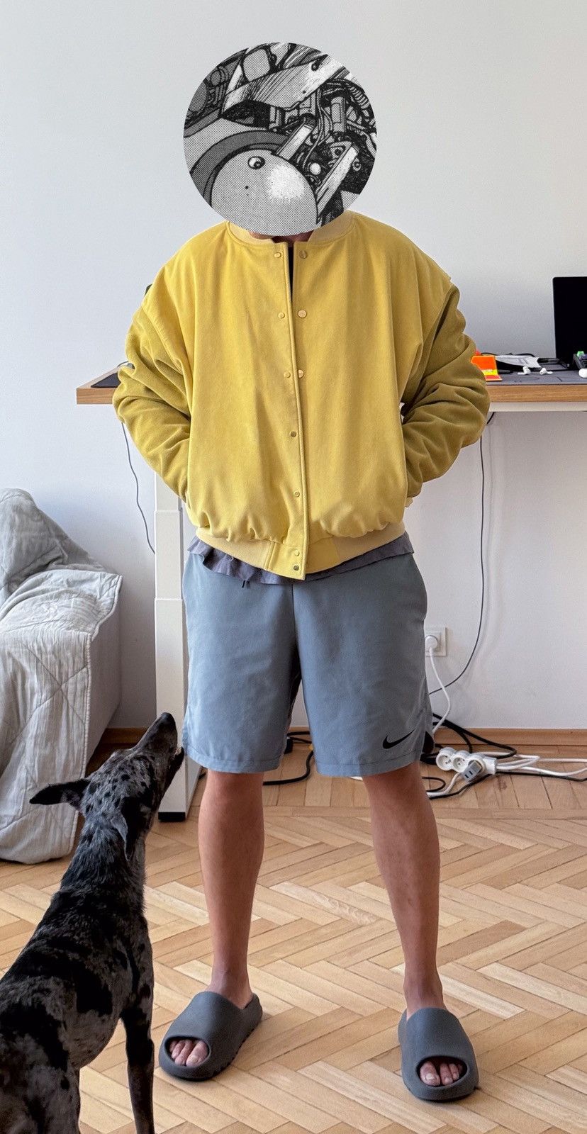 FEAR OF GOD 6th coll SUPER SUEDE VARSITY BOMBER JACKET L