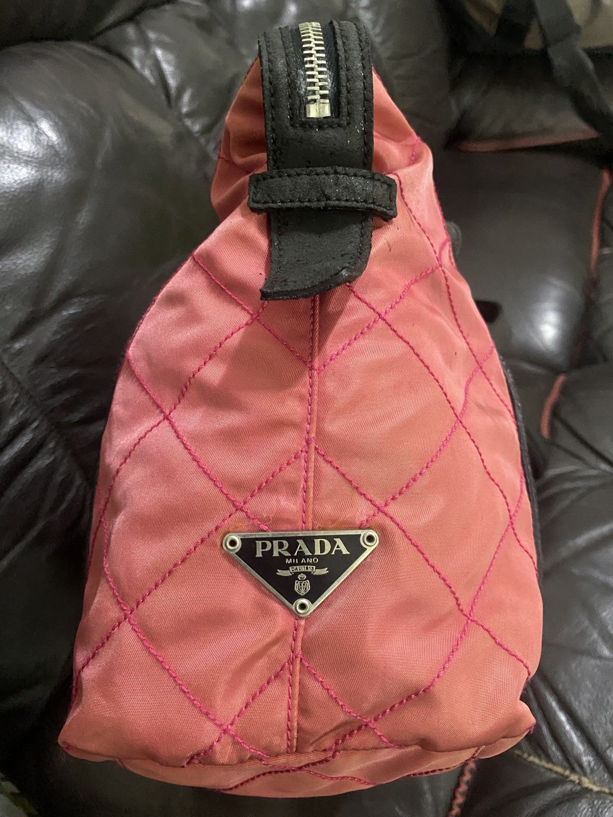 Prada Authentic Vintage Prada Tessuto Nyalon Shoulder Tote Bag Size ONE SIZE - 12 Thumbnail