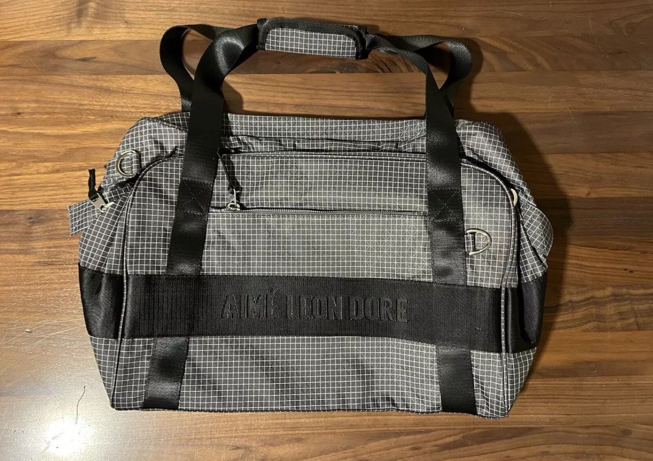 Aime Leon Dore Aime Leon Dore Ripstop Nylon Duffle Bag Black Woven Logo ALD Size ONE SIZE - 1 Thumbnail