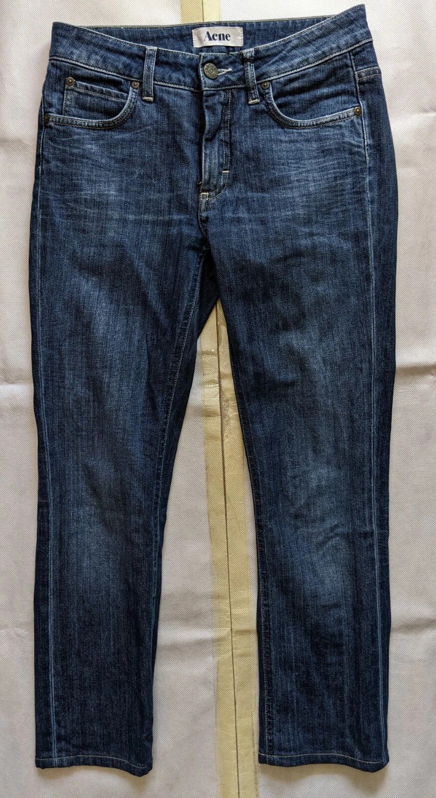 Other Acne Hex Pure Jeans 27/32 Dark Blue Stretch Made in Albania Size 27" / US 4 / IT 40 - 7 Thumbnail