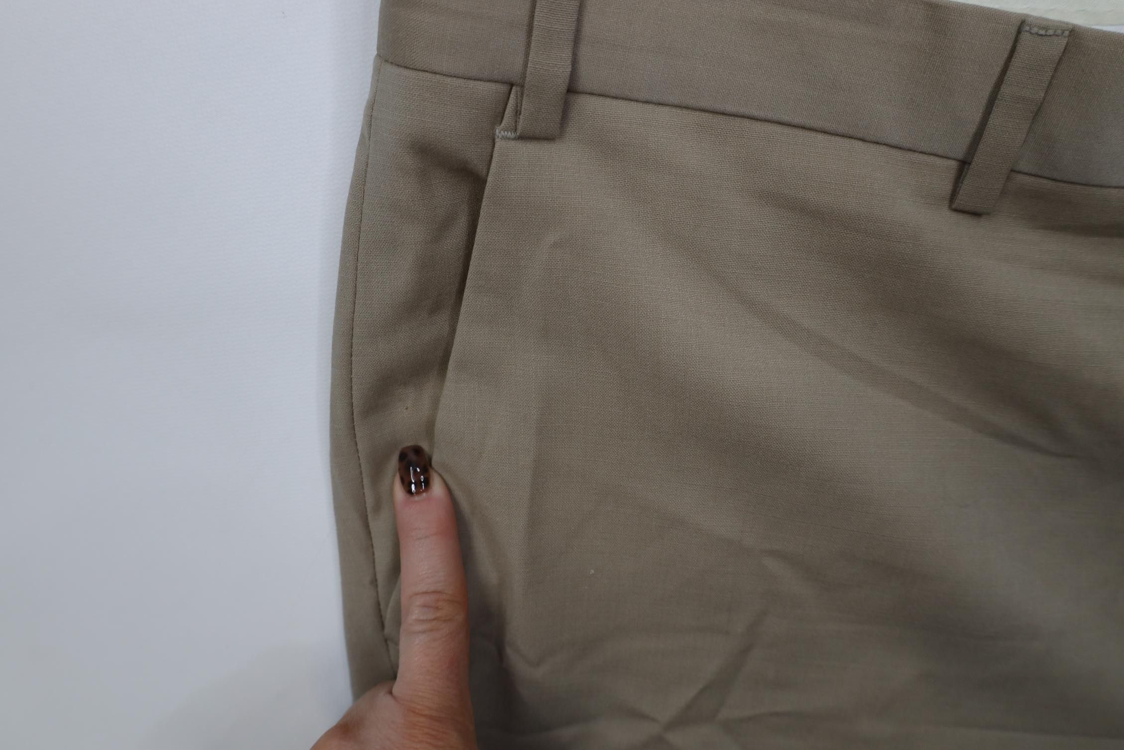 John Varvatos John Varvatos USA Wool Blend Knit Wide Leg Chino Pants Beige Size US 38 / EU 54 - 8 Thumbnail
