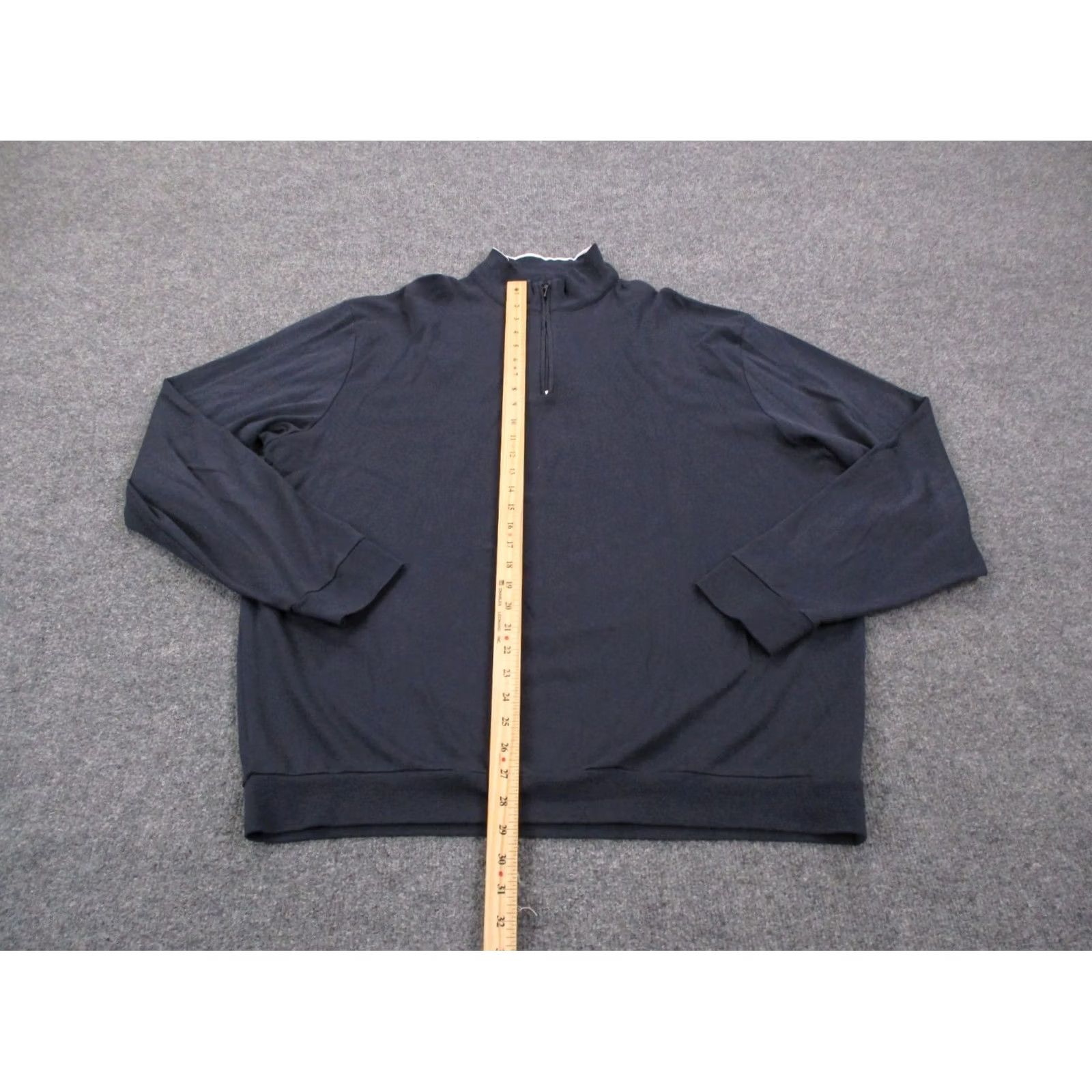 Peter Millar Peter Millar Jacket Mens 2XL Gray Performance Golf Stretch Pullover Pima Cotton Jacket Size US XXL / EU 58 / 5 - 3 Thumbnail