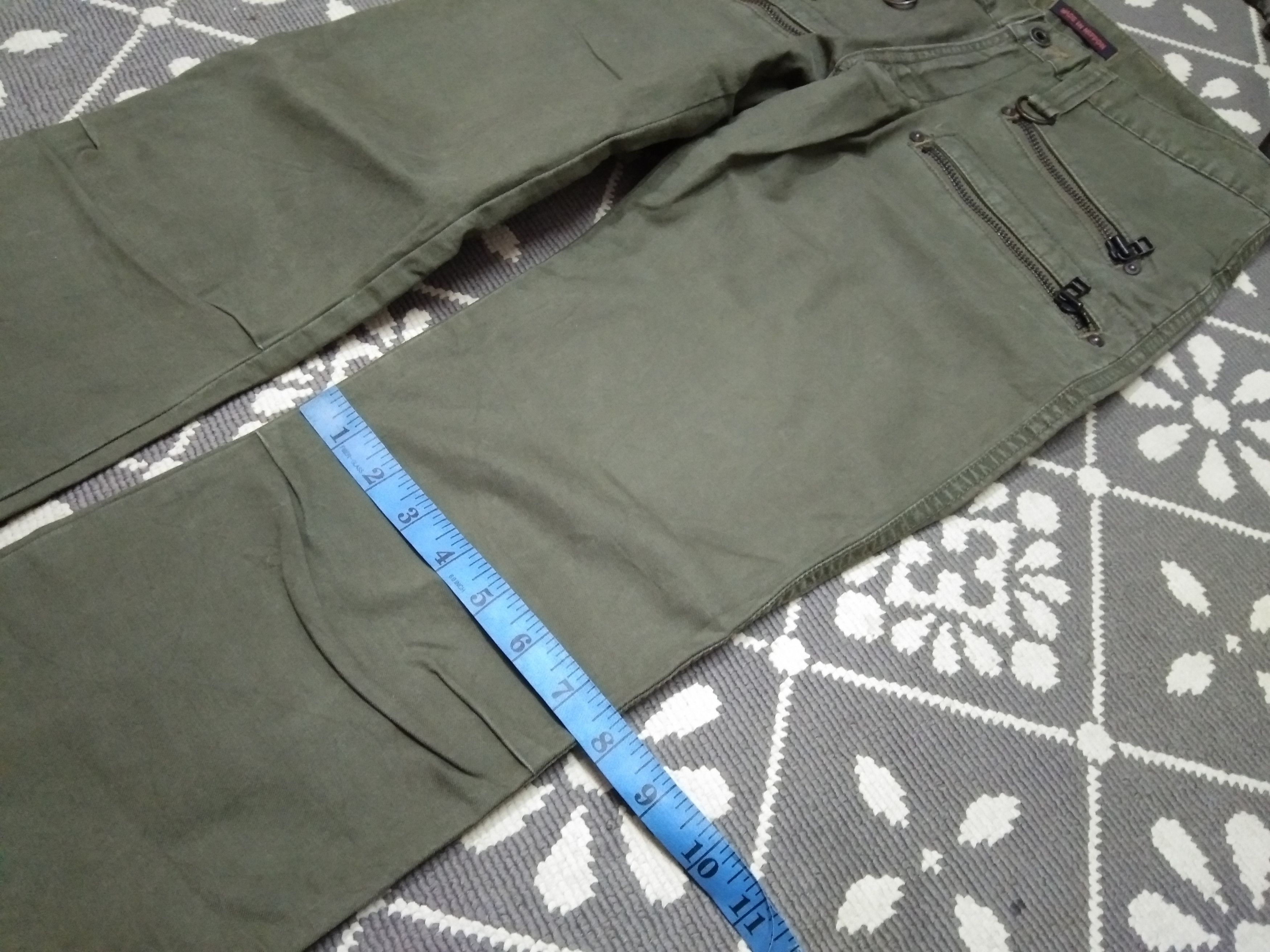 Japan Blue × Japanese Brand × Vintage MADE IN NIPPON BLUEWAY BELL BOTTOM MILITARY STYLE PANT Size US 30 / EU 46 - 14 Thumbnail