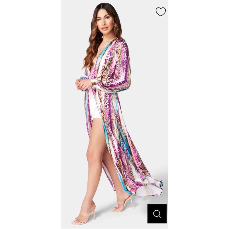 Bebe Bebe Deep Plunging Maxi with Concealed Shorts, S Size S / US 4 / IT 40 - 3 Thumbnail