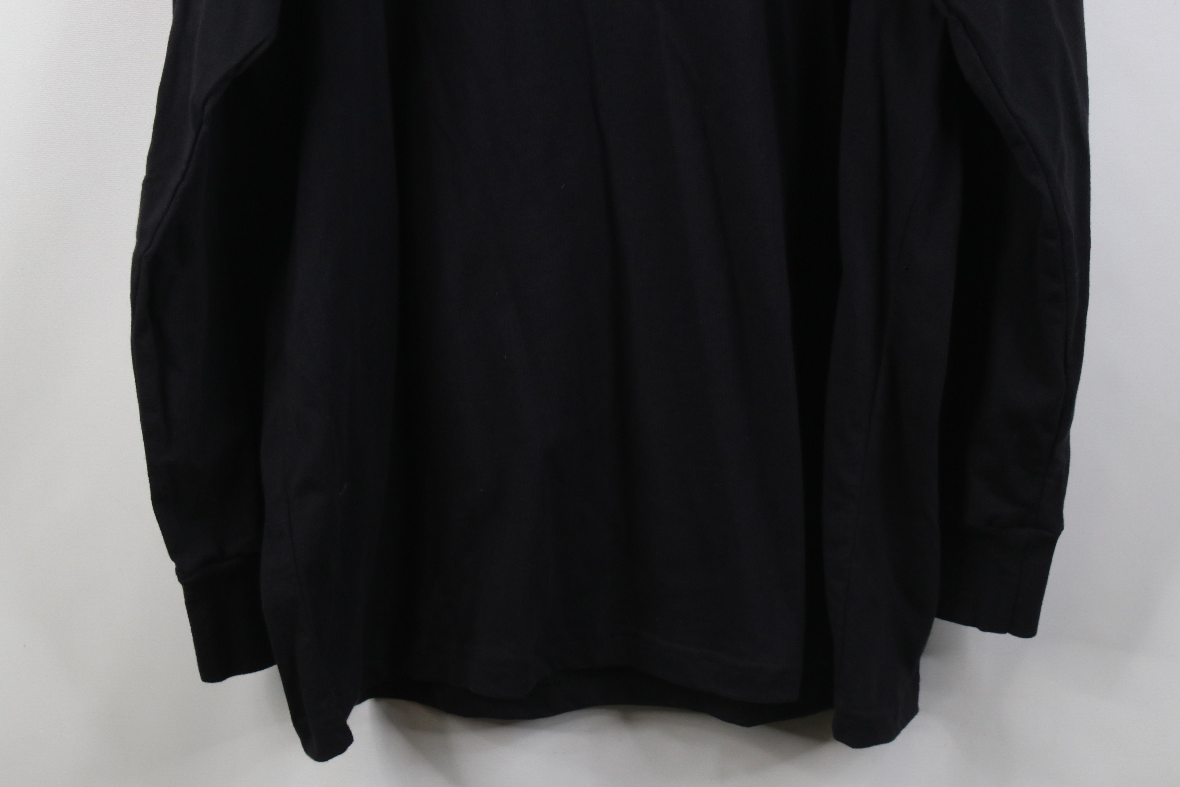 Vintage Vintage 90s Streetwear Mock Neck Long Sleeve T-Shirt Black Size US XL / EU 56 / 4 - 11 Thumbnail
