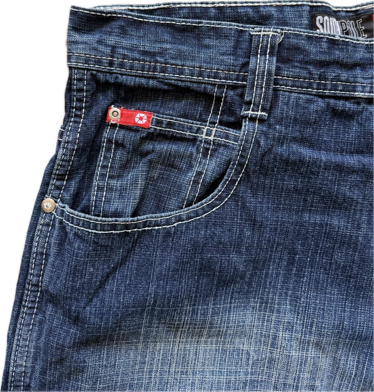 Southpole Vintage 90s Southpole Red Tab Dark Wash Jeans Size US 36 / EU 52 - 6 Thumbnail