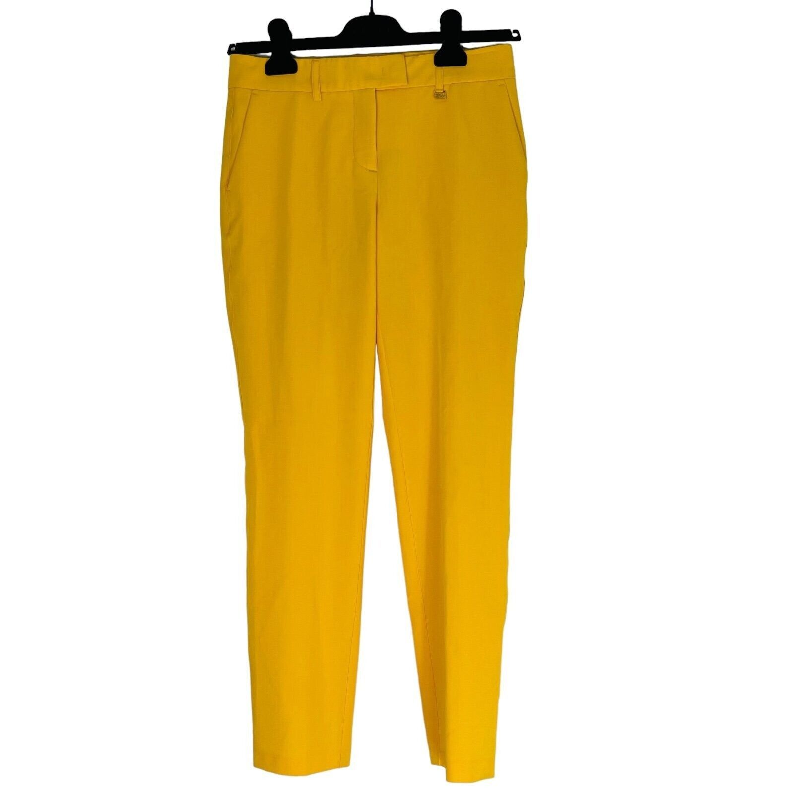 Versace Jeans Couture Versace Jeans Yellow Satin Flared Pants Size 26" / US 2 / IT 38 - 1 Thumbnail