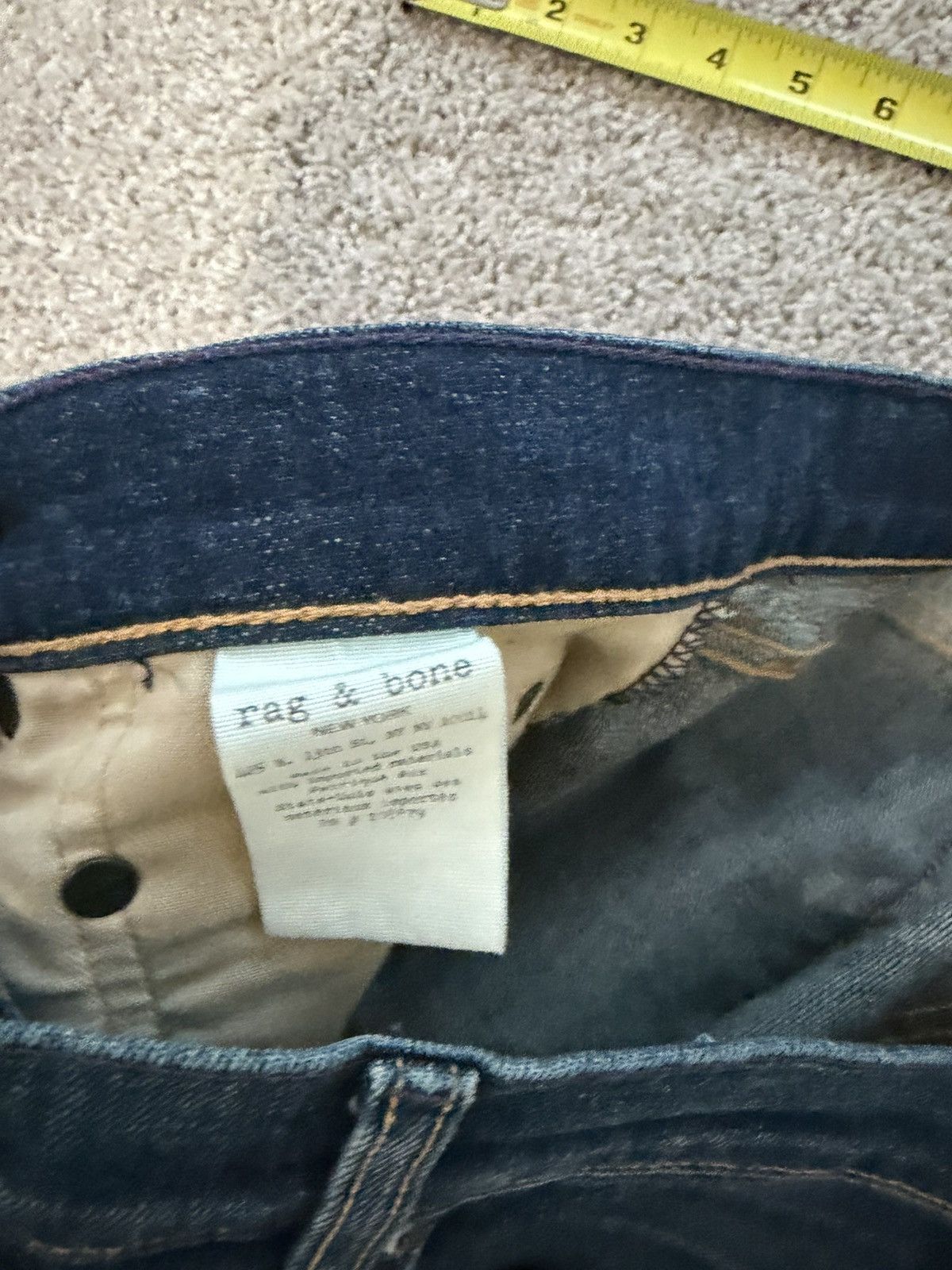 Rag & Bone Rag & Bone Standard Issue Selvedge Denim 33” Size US 33 - 4 Thumbnail