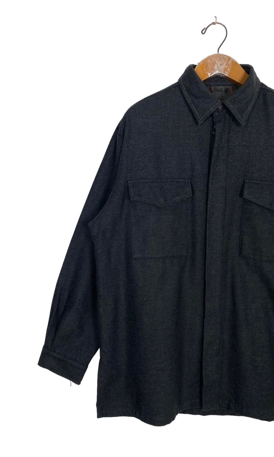 Iceberg Rare‼️ Vintage Iceberg Rugby Zipper Shirt Made in Italy Size US L / EU 52-54 / 3 - 2 Thumbnail