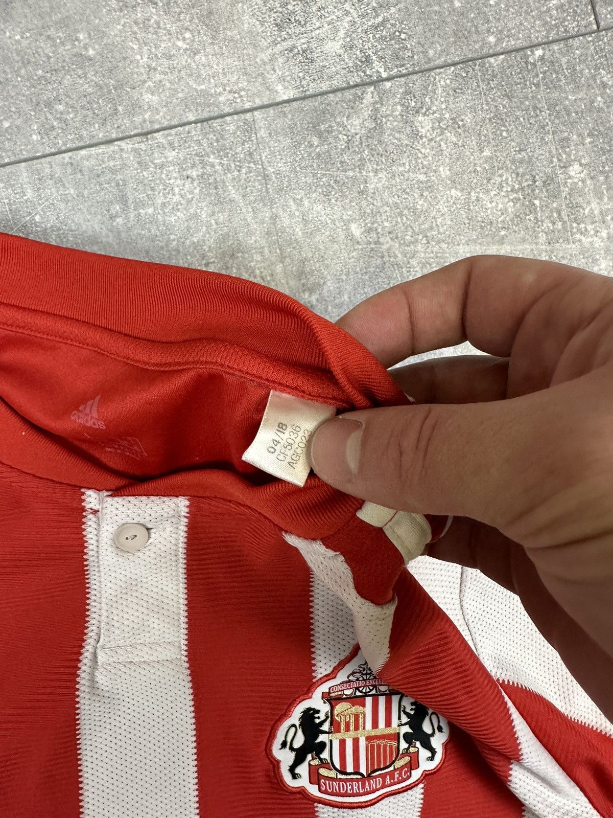 Vintage Adidas Sunderland Home Soccer Jersey Size US L / EU 52-54 / 3 - 9 Thumbnail