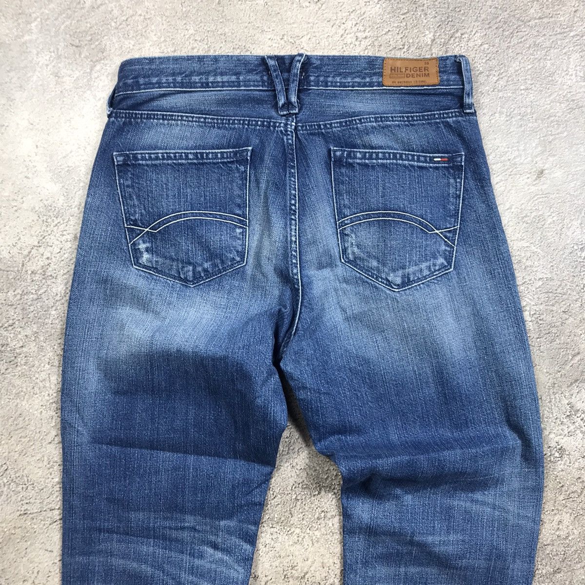Vintage vintage tommy hilfiger denim jeans distressed flared 90s Size US 26 / EU 42 - 7 Thumbnail