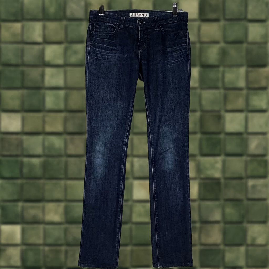 J Brand J Brand Jeans Blue Denim Straight Leg Womens Size 26 Medium Wash Low Rise Denim"} Size 26" / US 2 / IT 38 - 1 Thumbnail