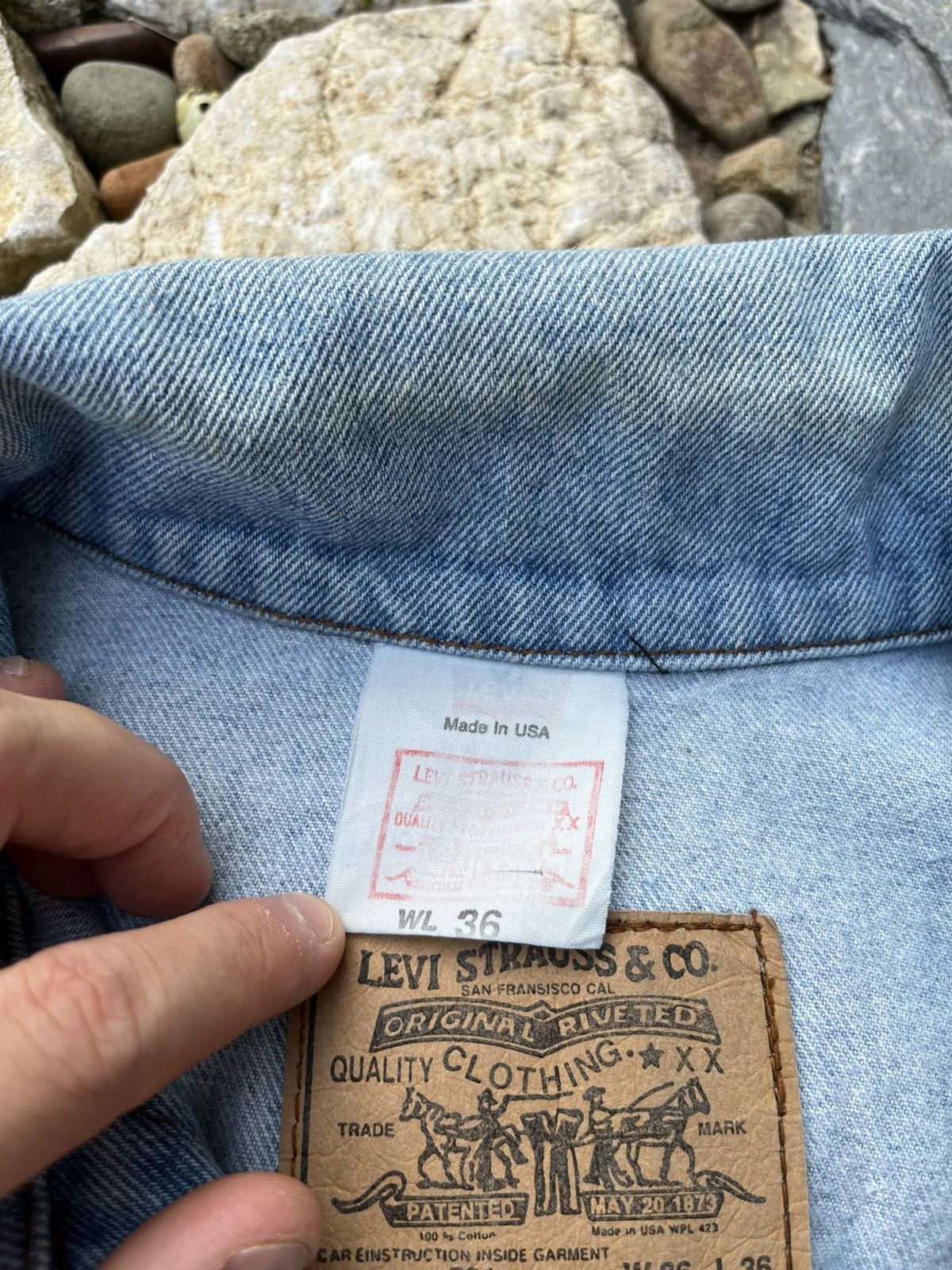 Levi's × Levi's Vintage Clothing × Vintage Vintage 80s Levi’s denim distressed trucker jacket washed Size US XL / EU 56 / 4 - 18 Thumbnail