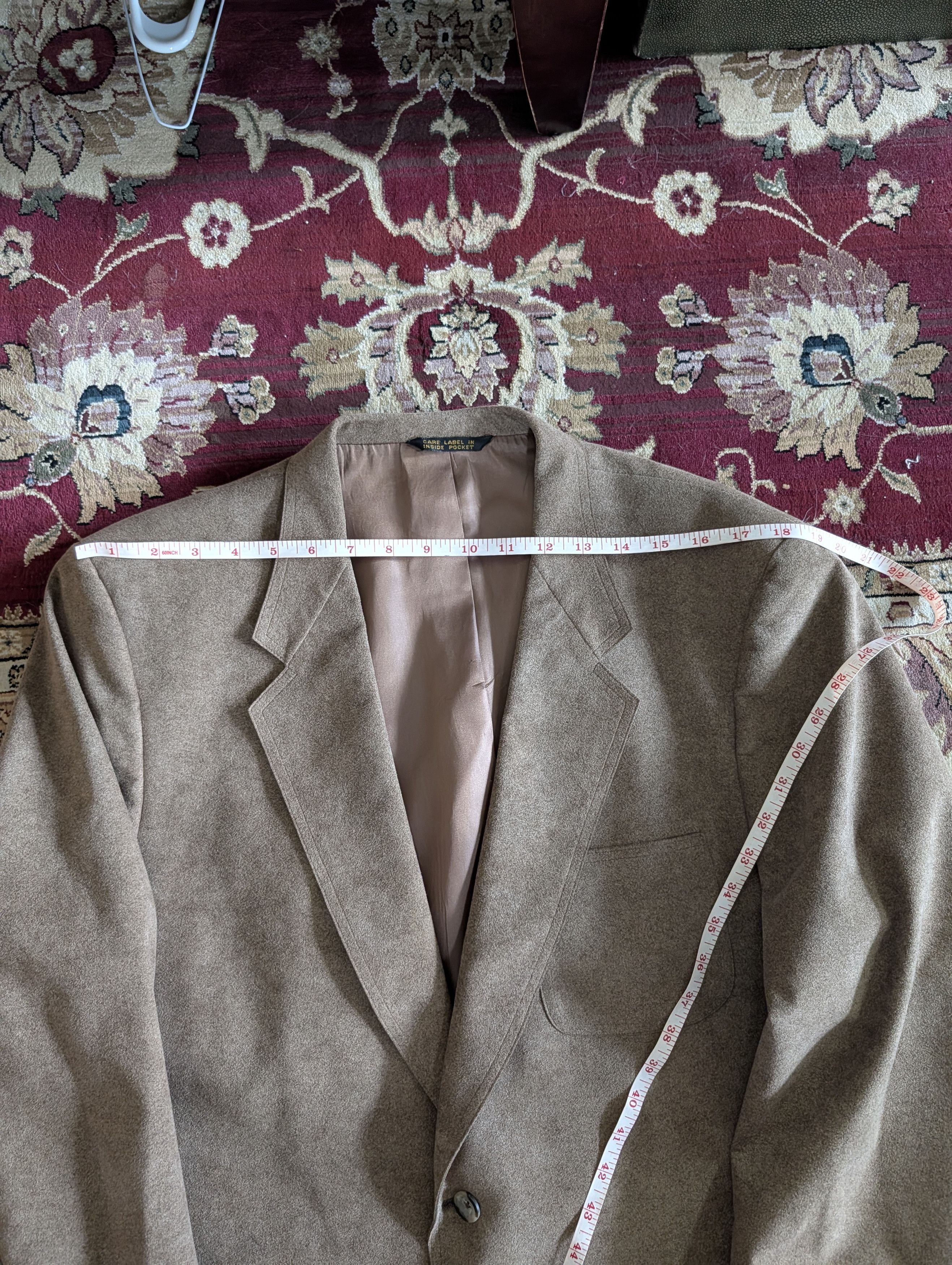 A.O. CMS Doncaster A.O. White VTG suede-like MiUSA sport coat Size 44R - 17 Thumbnail