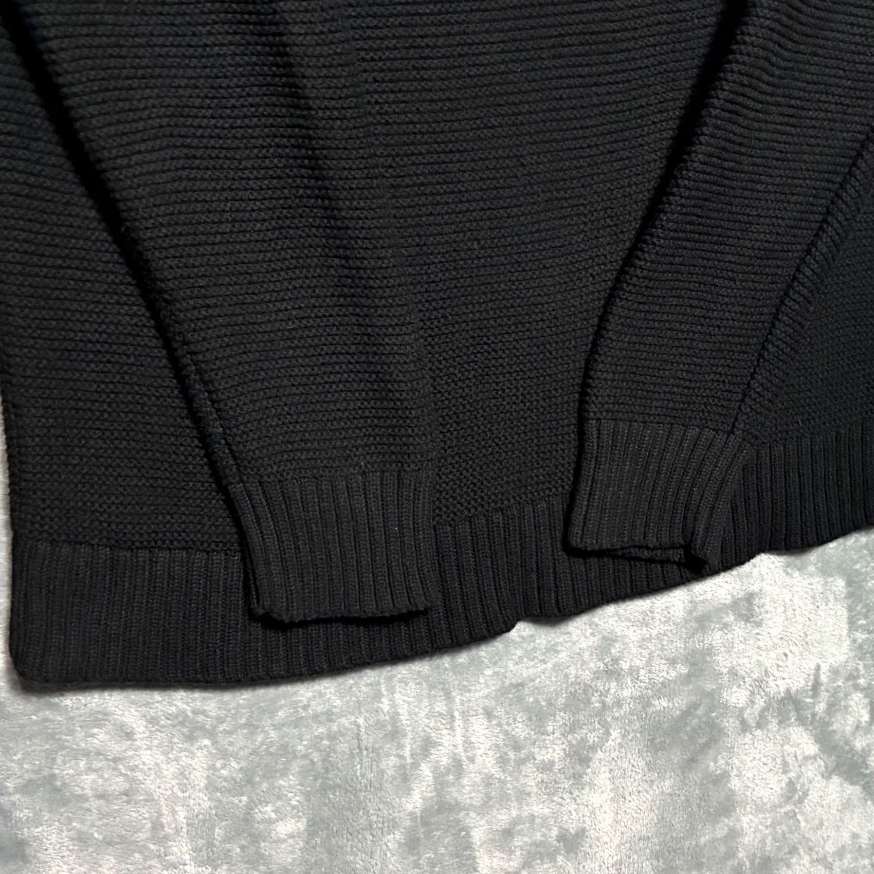 J.Crew J. Crew Black Textured Knit Turtleneck Sweater Women's M Long Sleeve Pullover Casual Knitwear Size M / US 6-8 / IT 42-44 - 4 Thumbnail