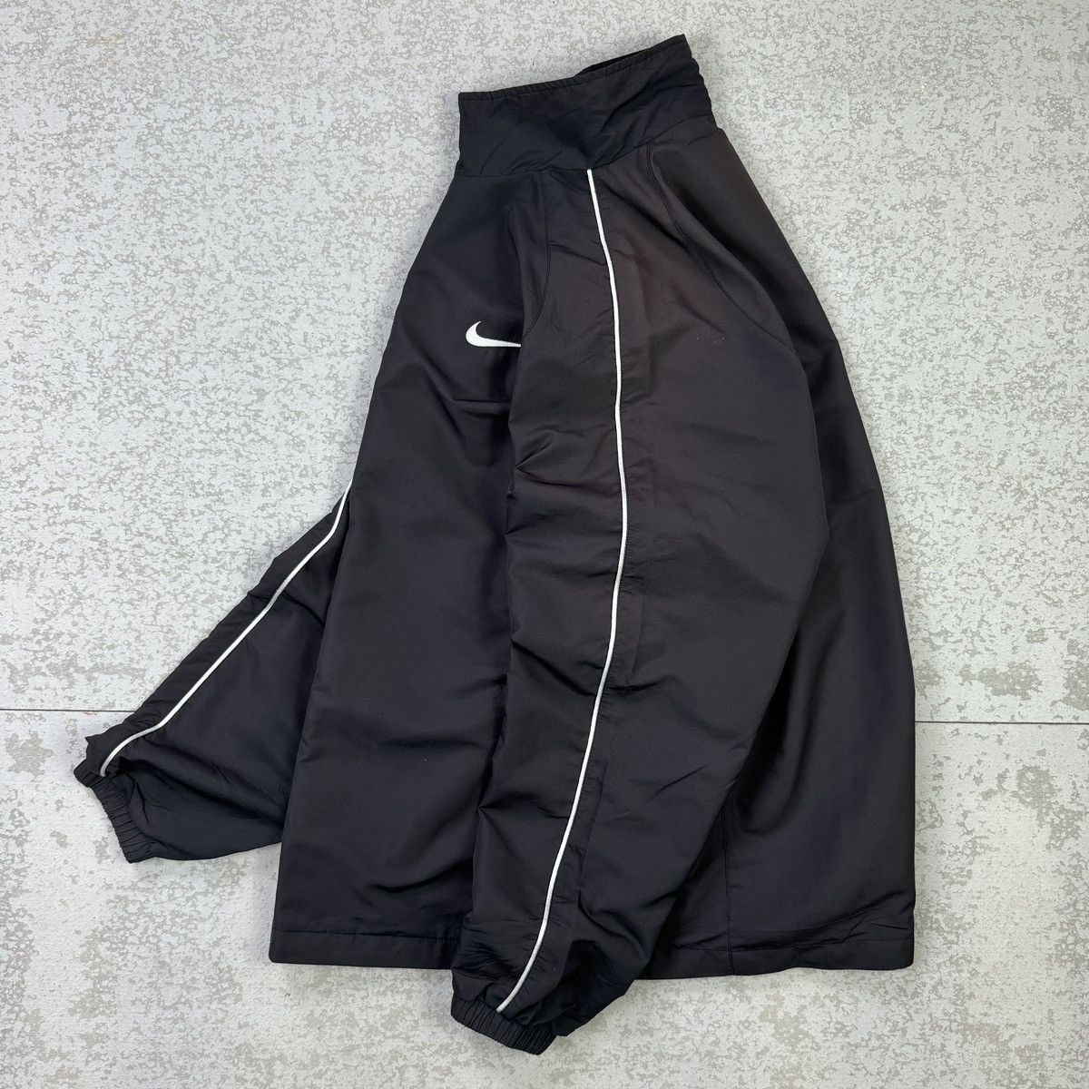 Nike × Vintage 💥Nike Swoosh Vintage Y2K Drill Jacket Size US L / EU 52-54 / 3 - 9 Thumbnail