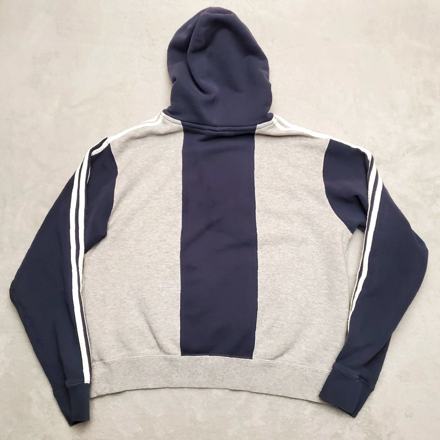 Adidas Adidas Hoodie Mens Medium Blue Gray Trefoil Three Stripe Logo Hooded Sweatshirt Size US M / EU 48-50 / 2 - 6 Thumbnail