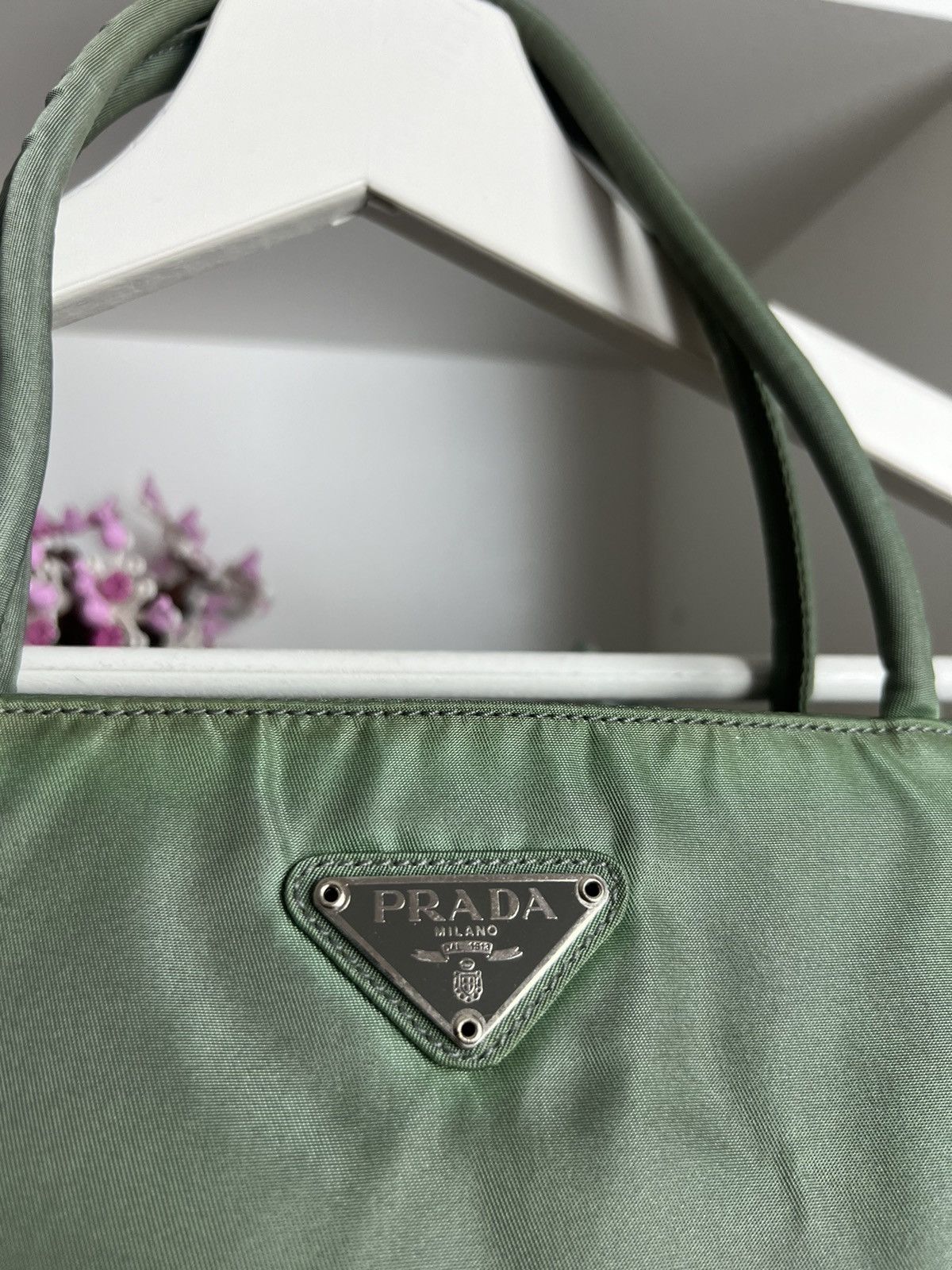 Designer × Prada × Vintage Vintage y2k Prada Tessuto City shoulder / hand bag designer Size ONE SIZE - 3 Thumbnail