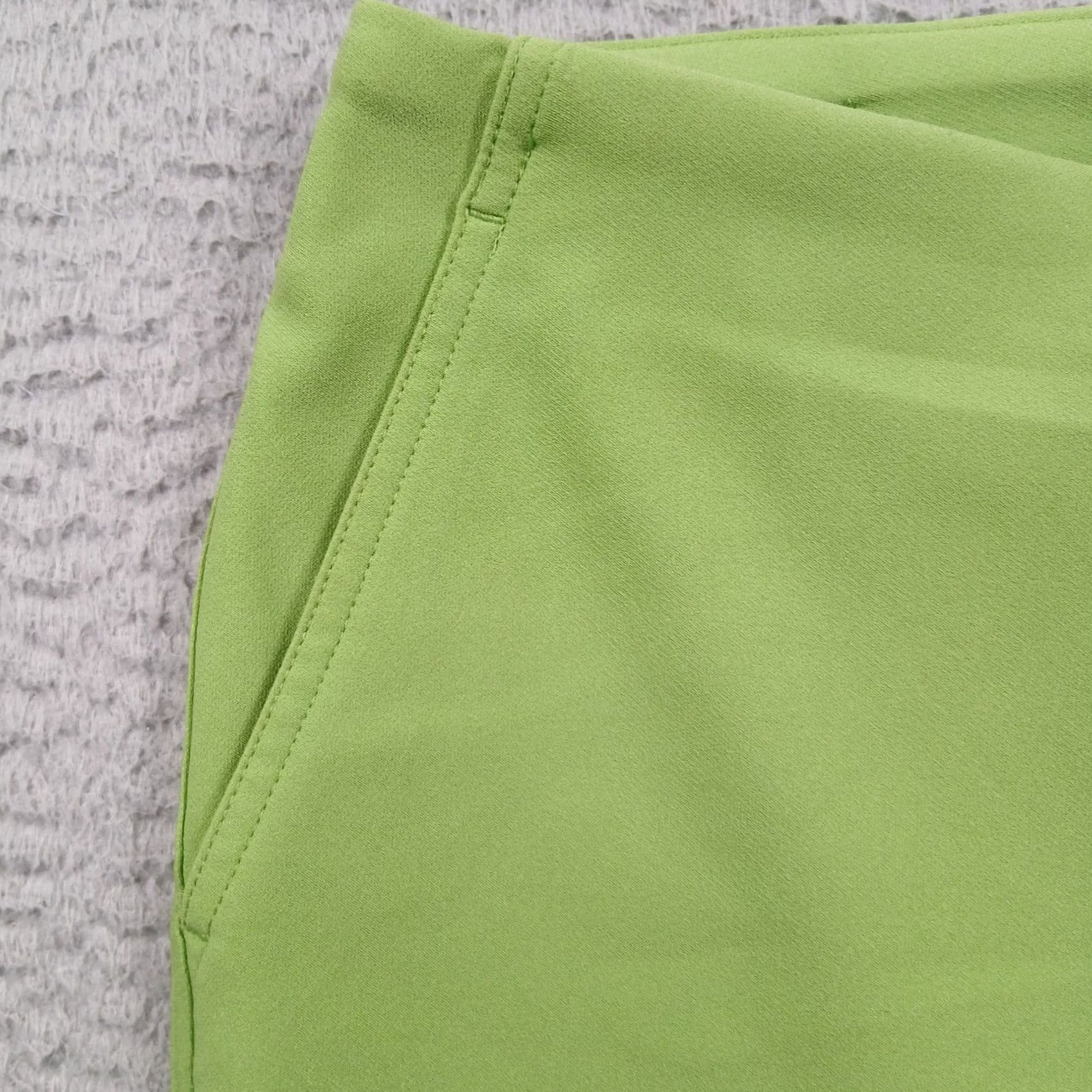 Vintage Maison d'Amélie Paris Women's Ankle Trousers Size 2 Lime Green Chartreuse EUC Size 26" / US 2 / IT 38 - 4 Thumbnail