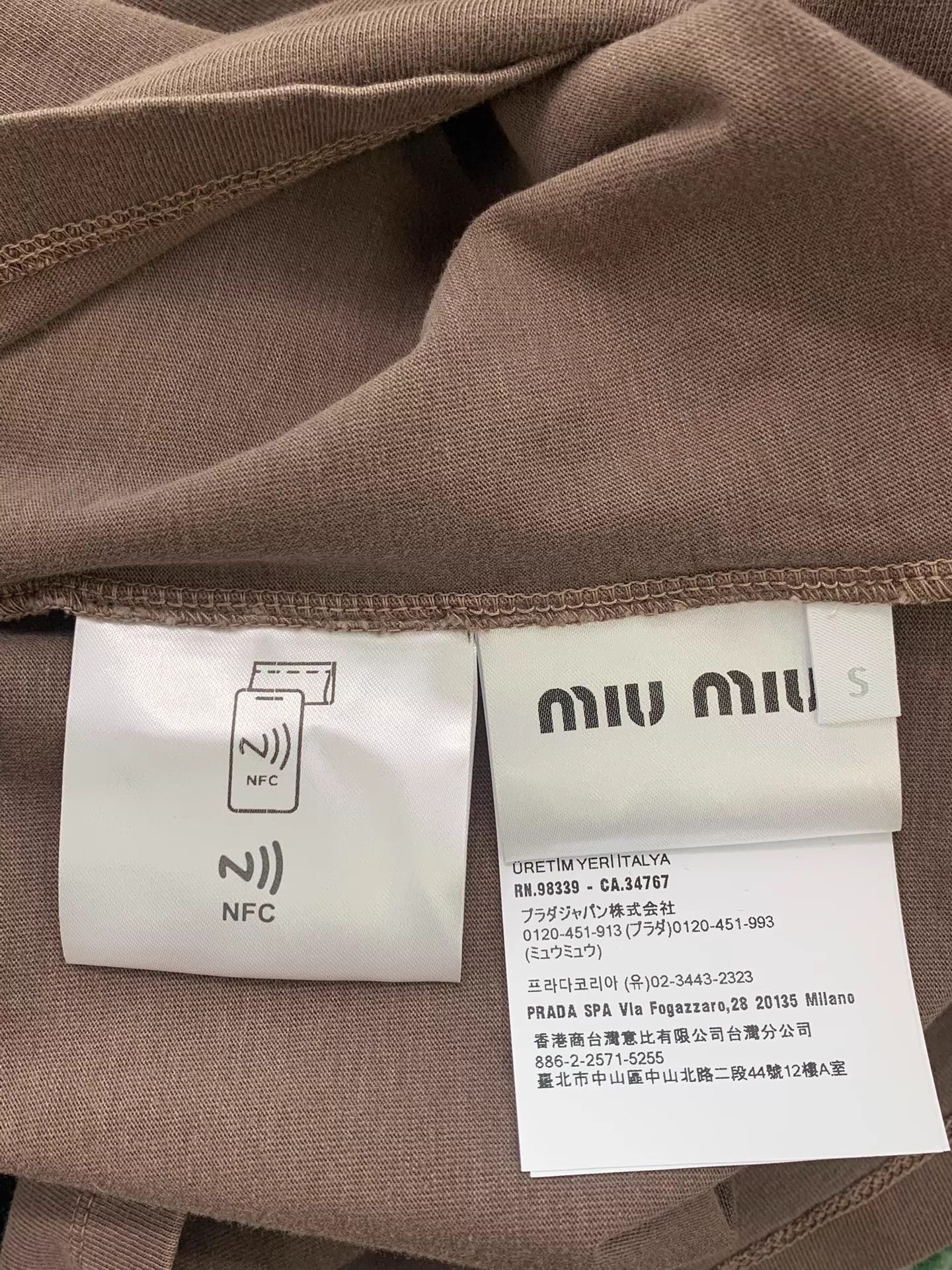 Miu Miu MIU MIU Ebony Long-Sleeve T-Shirt Size S NWT Size S / US 4 / IT 40 - 5 Thumbnail