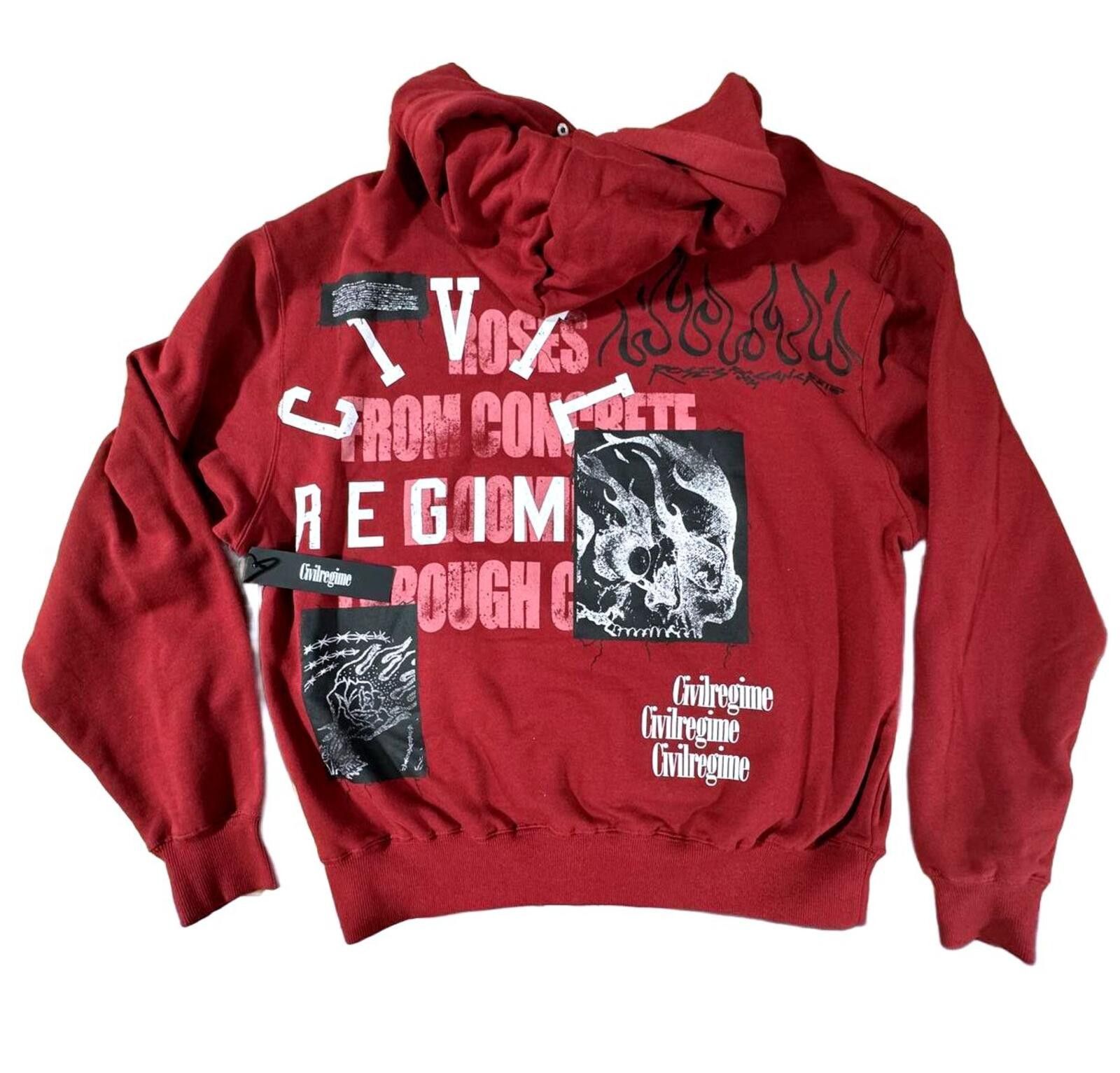 Civil Regime Civil Regime Red Roses From Concrete Hoodie Size US XL / EU 56 / 4 - 1 Thumbnail