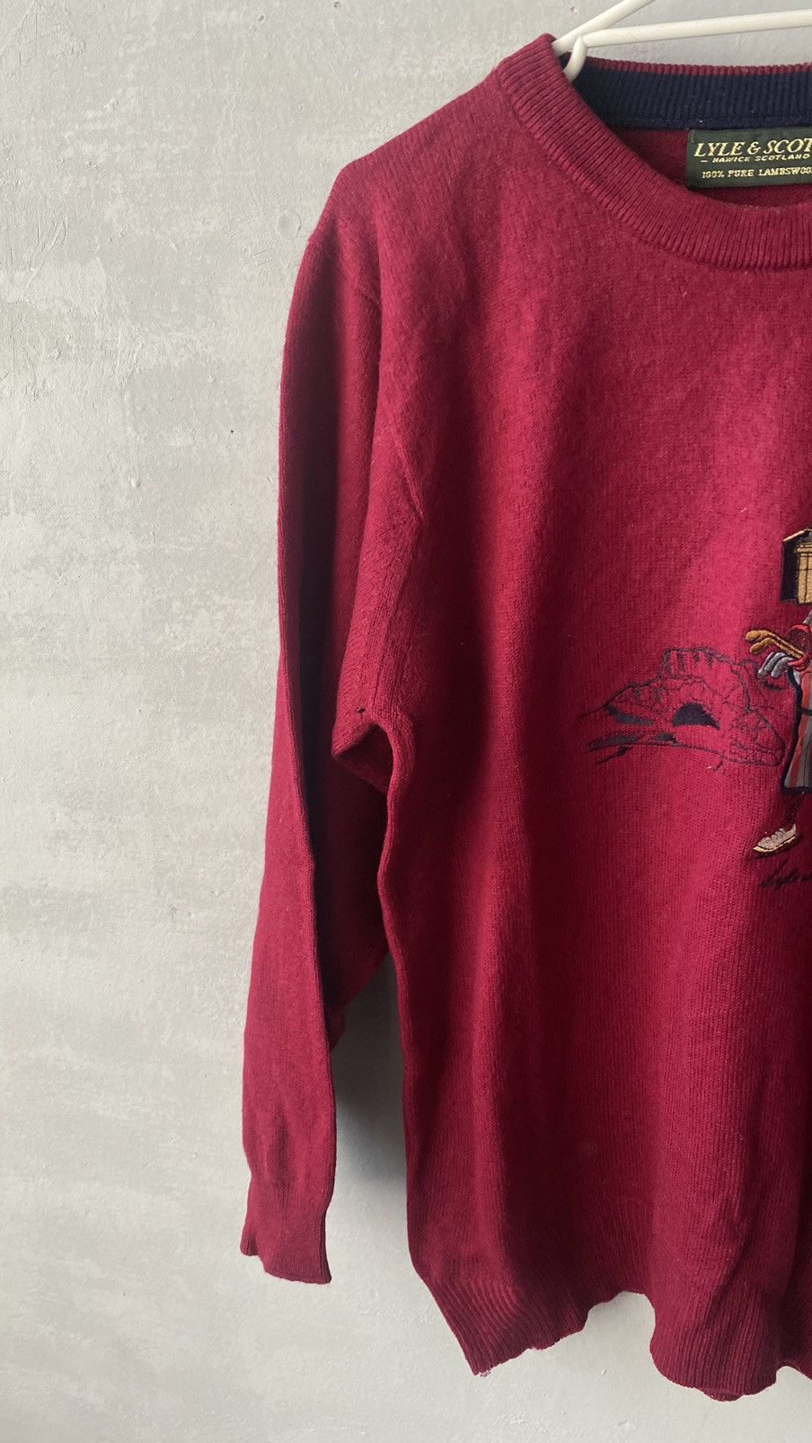 Lyle & Scott Vintage bear golf Lyle&Scott sweater Size US L / EU 52-54 / 3 - 3 Thumbnail