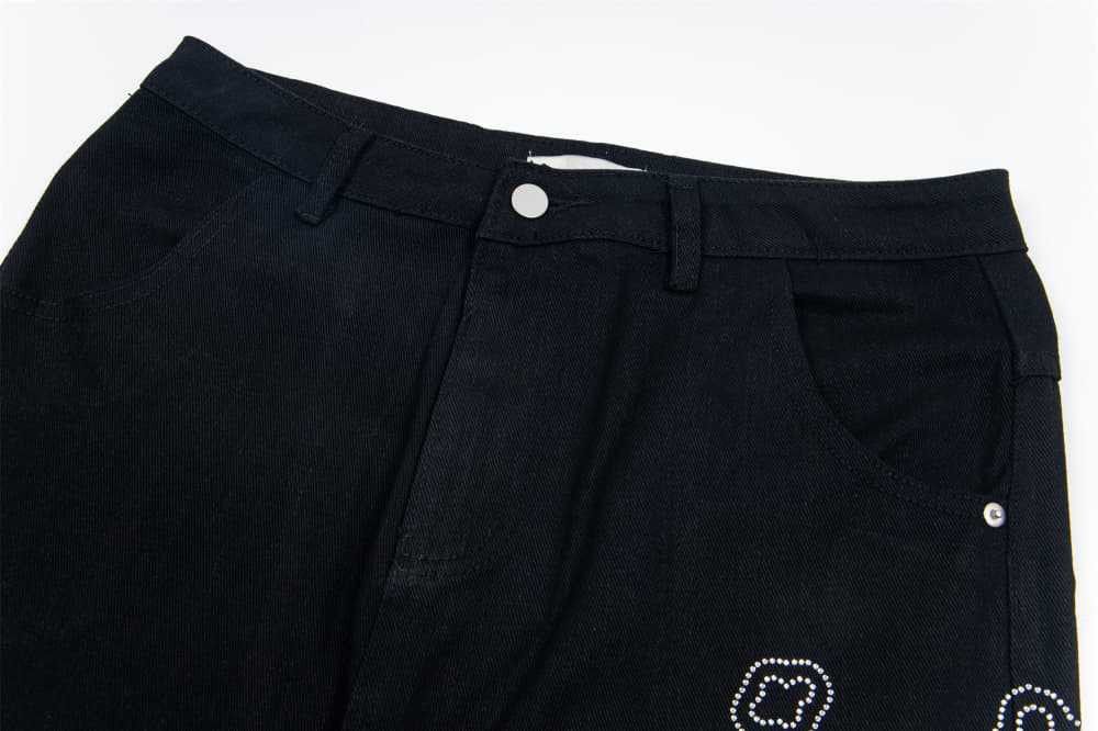 Japanese Brand × Jean Men's straight hip-hop fun pattern loose wide-leg jeans Size US 32 / EU 48 - 3 Thumbnail