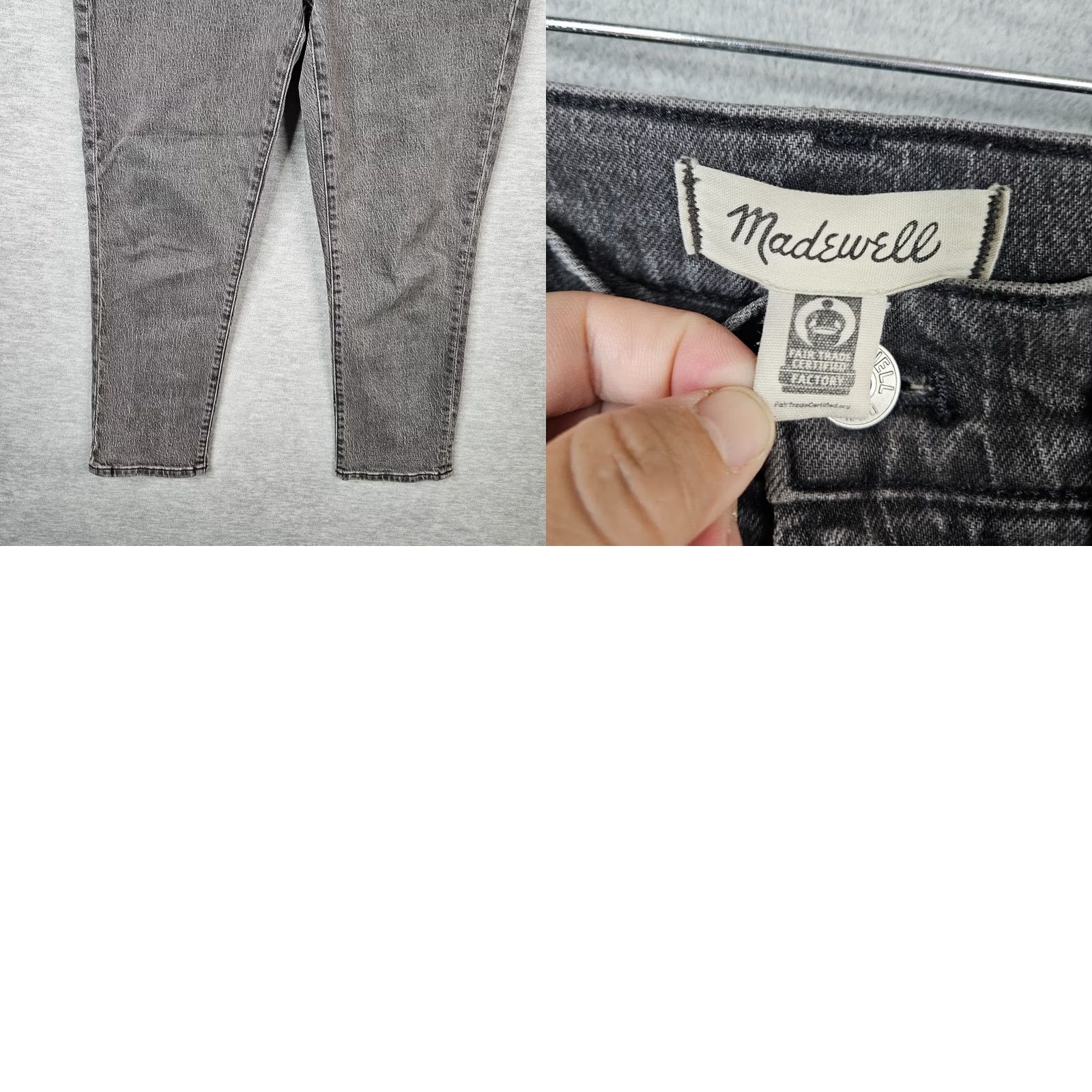 Madewell Madewell The Perfect Vintage Jean Women's Gray Casual Jeans Size 27P Size 27" / US 4 / IT 40 - 8 Thumbnail