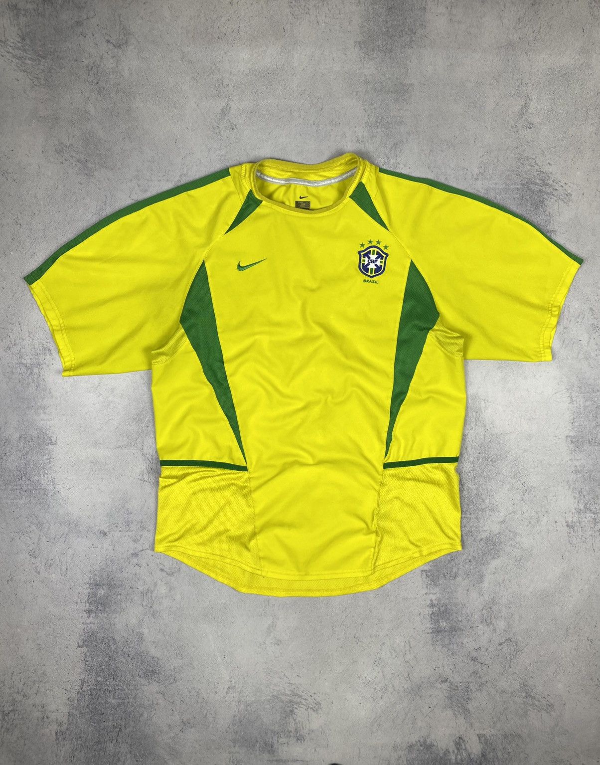 Nike × Vintage Vintage 00s Nike Brazil Hational Team Soccer Jersey Shirt Size US L / EU 52-54 / 3 - 1 Thumbnail