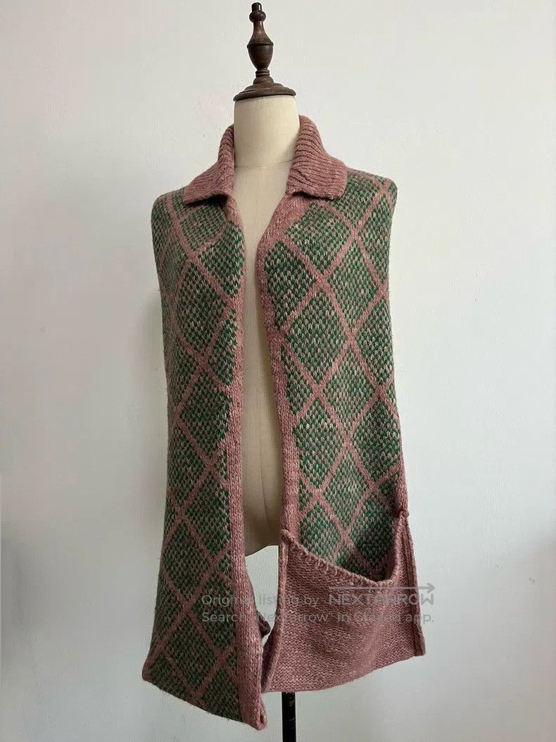 Dries Van Noten DRIES VAN NOTEN Mint green diamond print scarf Size ONE SIZE - 2 Thumbnail