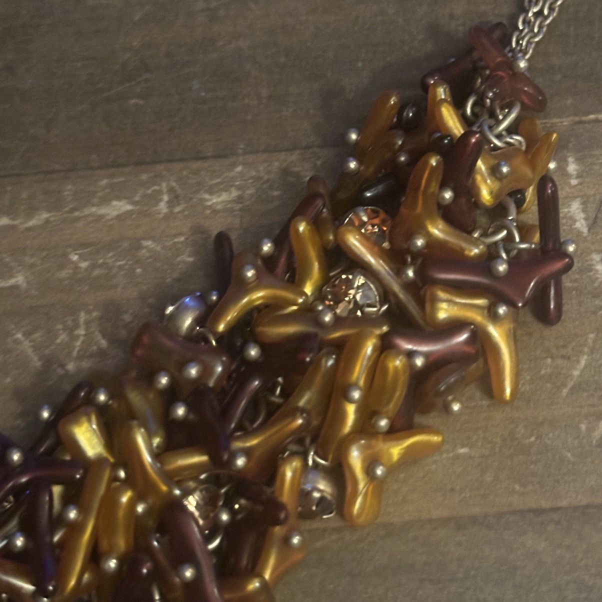 J.Crew J.Crew gold tone faux amber coral statement necklace Size ONE SIZE - 5 Thumbnail