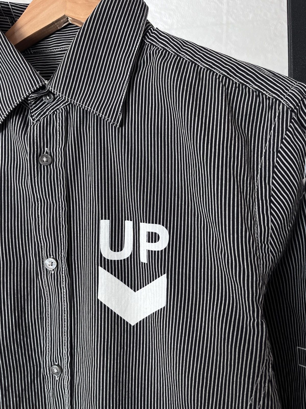 Diesel RARE Diesel DEPT. LIQUID SPACE Striped Button Up Shirt SZ M Size US M / EU 48-50 / 2 - 3 Thumbnail