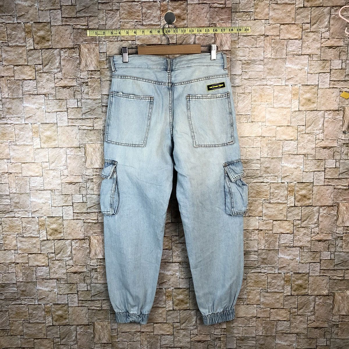 Faded Glory Bershka Blue Cargo Multipocket Joggers Pants #A1173 Size US 28 / EU 44 - 16 Thumbnail