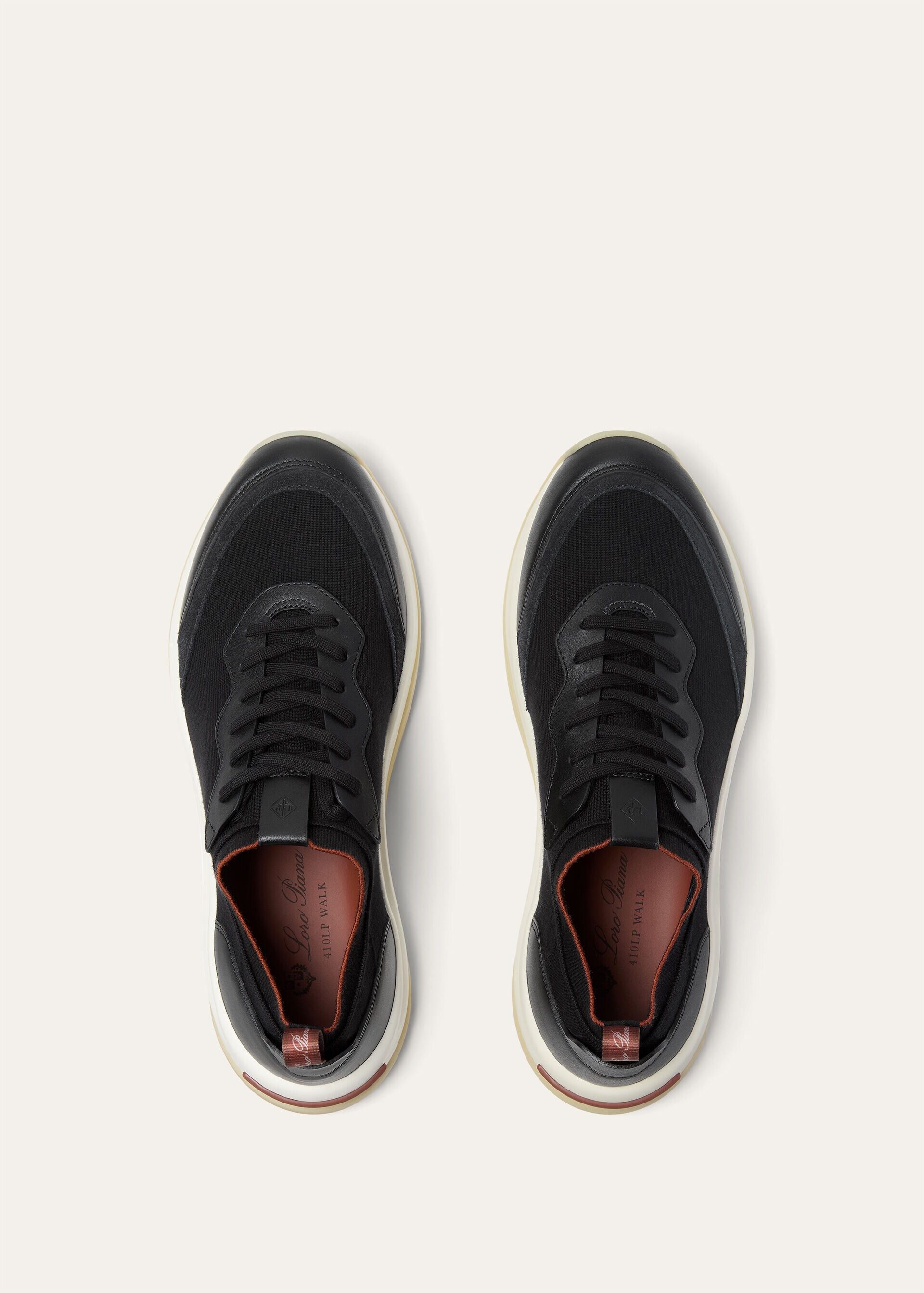 Loro Piana os11x0226 FAP1495 410 LP Walk Low-Top Sneakers in Black Size US 11 / EU 44 - 6 Thumbnail