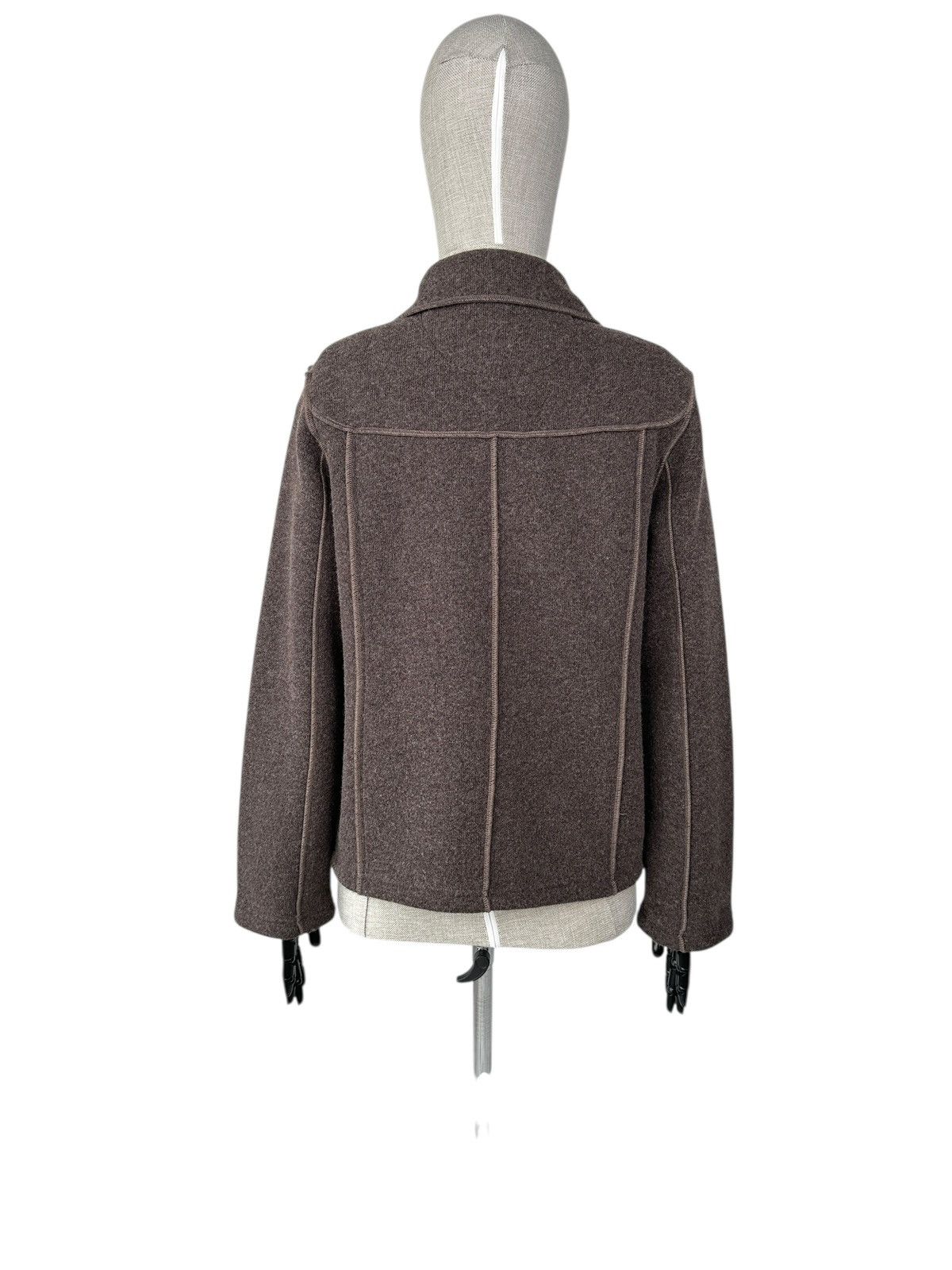 Saint James SAINT JAMES Wool Jacket Duffle Coat Brown Women’s UK 14 Size L / US 10 / IT 46 - 3 Thumbnail