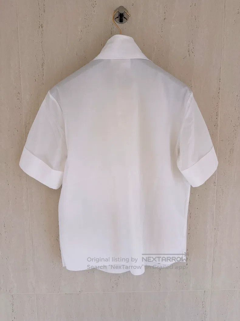 Chanel Chanel 21S Spring and Summer Pearl Chain Short-sleeved Shi Size XXS / US 00 / IT 34 - 2 Thumbnail