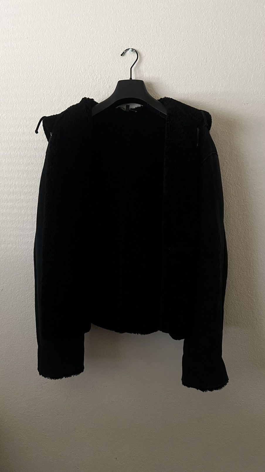 Yeezy Season Black Shearling Jacket Size Small